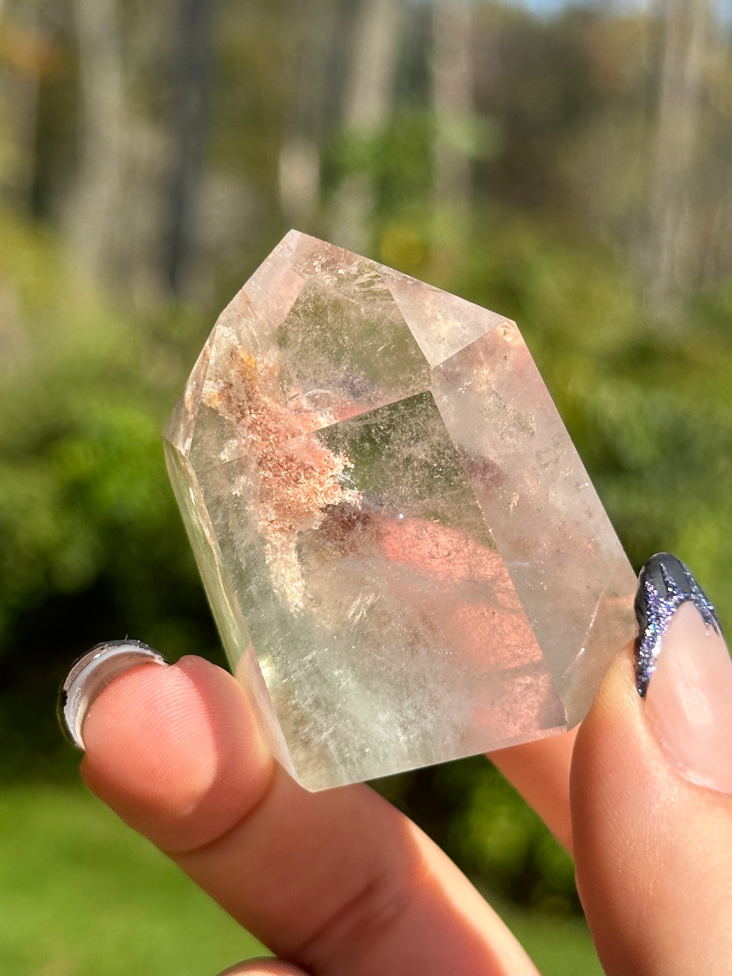 Garden Quartz (Lodalite) Tower
