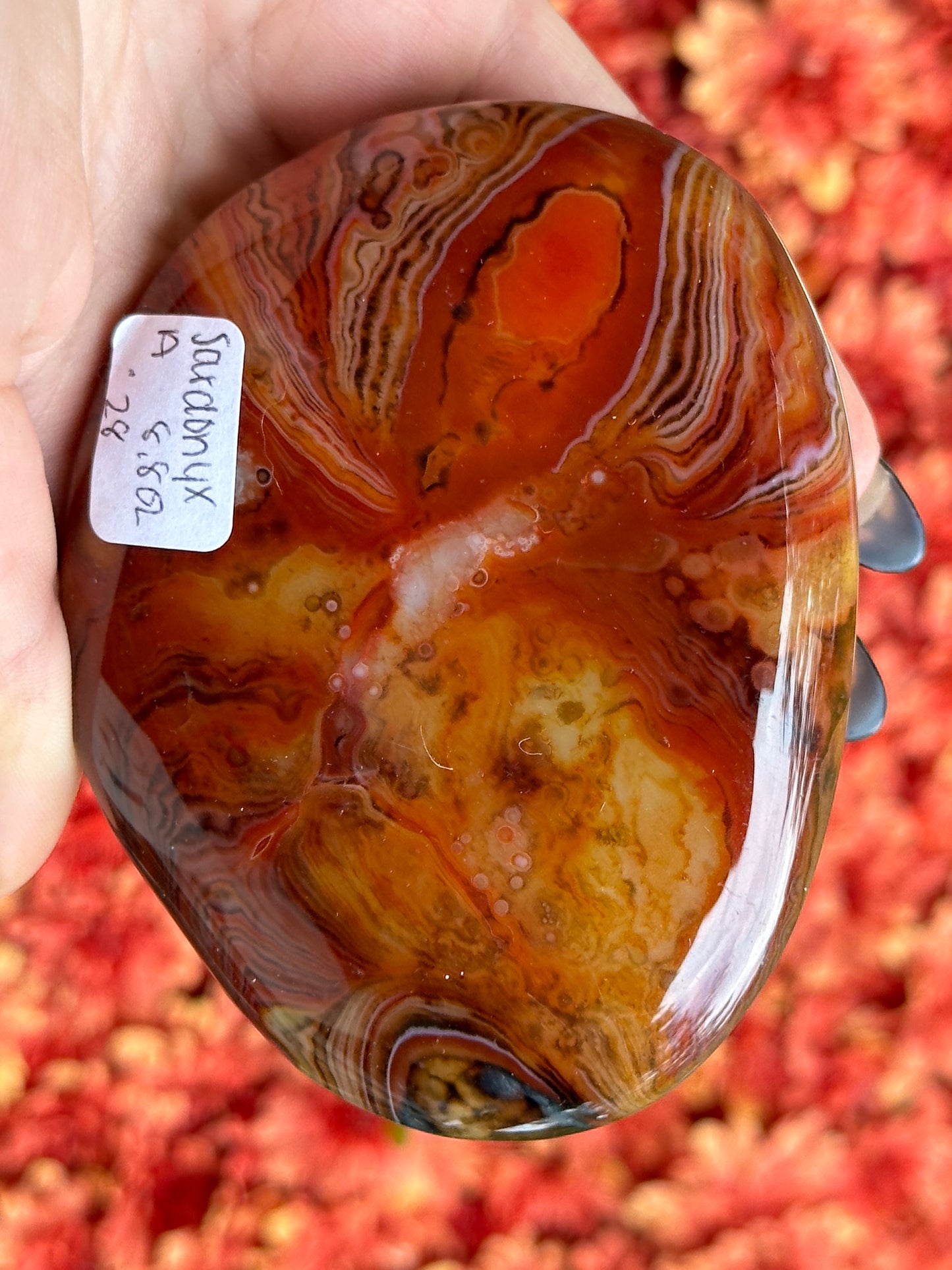 Sardonyx Palmstone