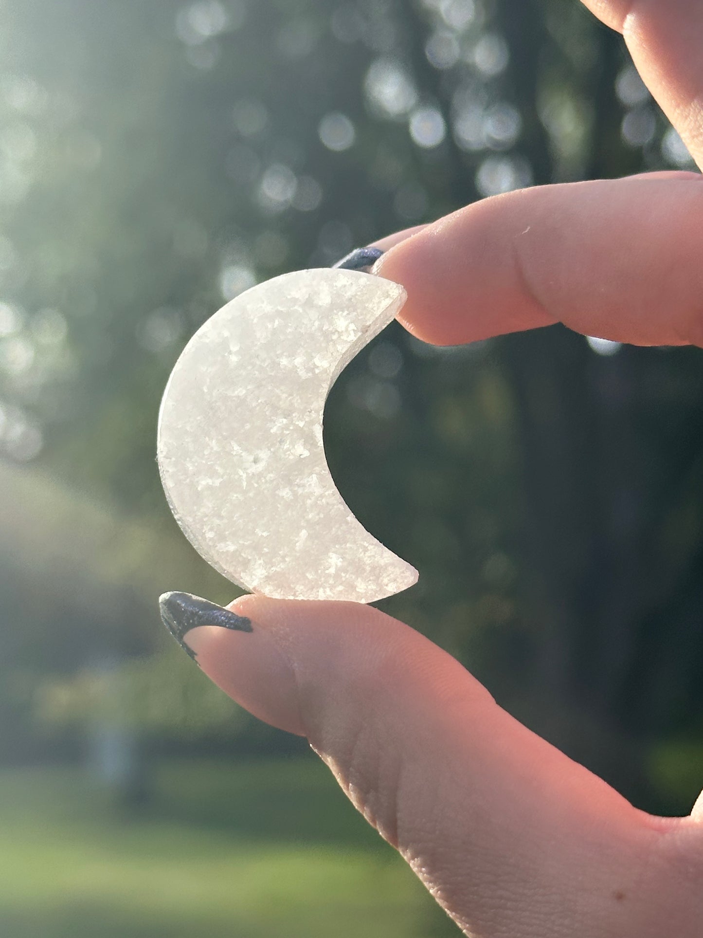 Satin Spar Selenite Mini Moons