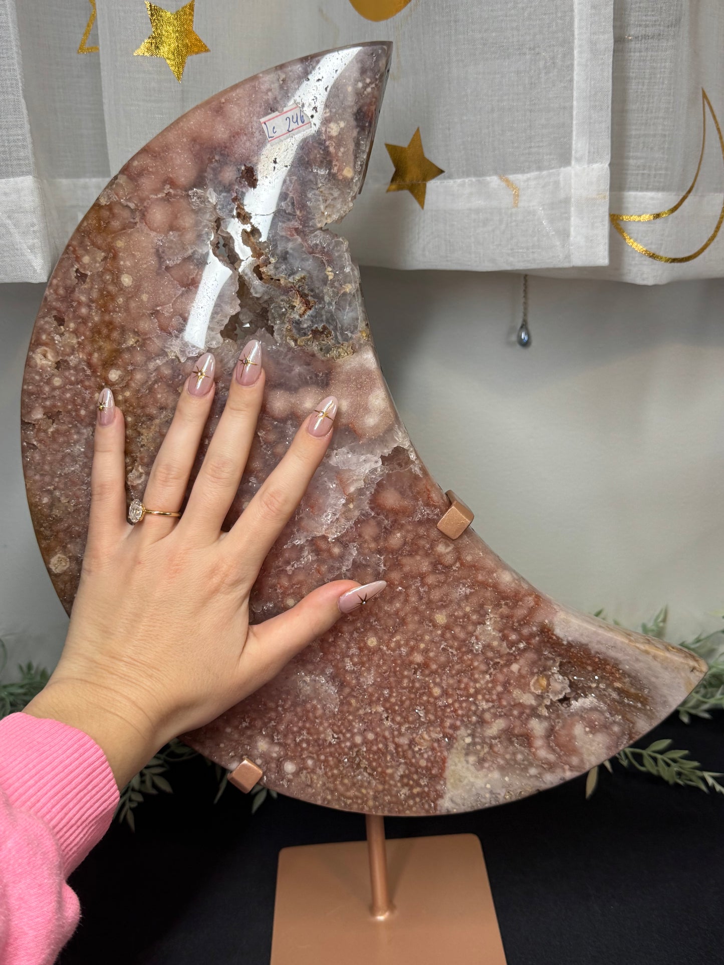 11lb XL pink amethyst moon - Brazil
