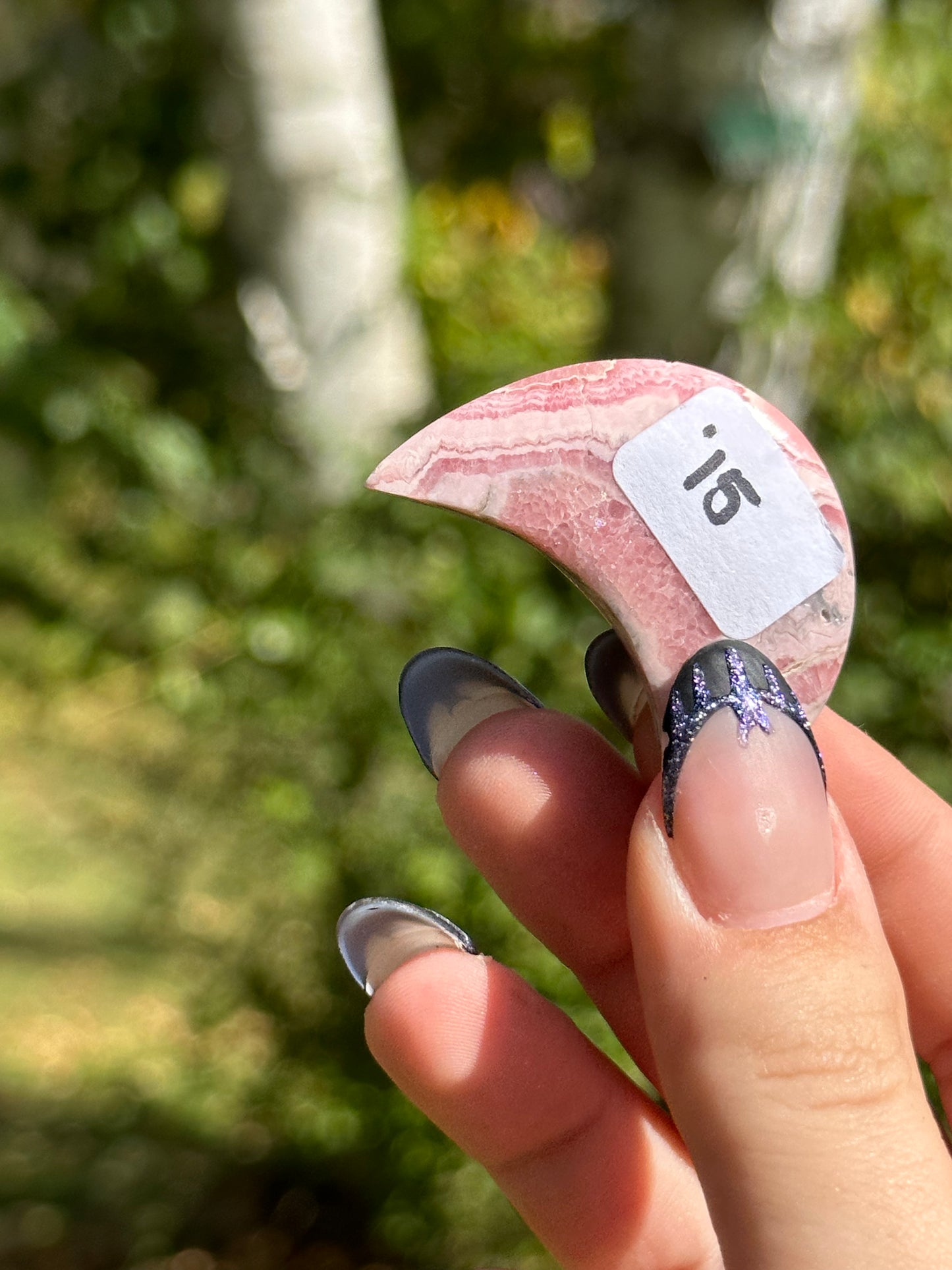 Rhodochrosite Moon