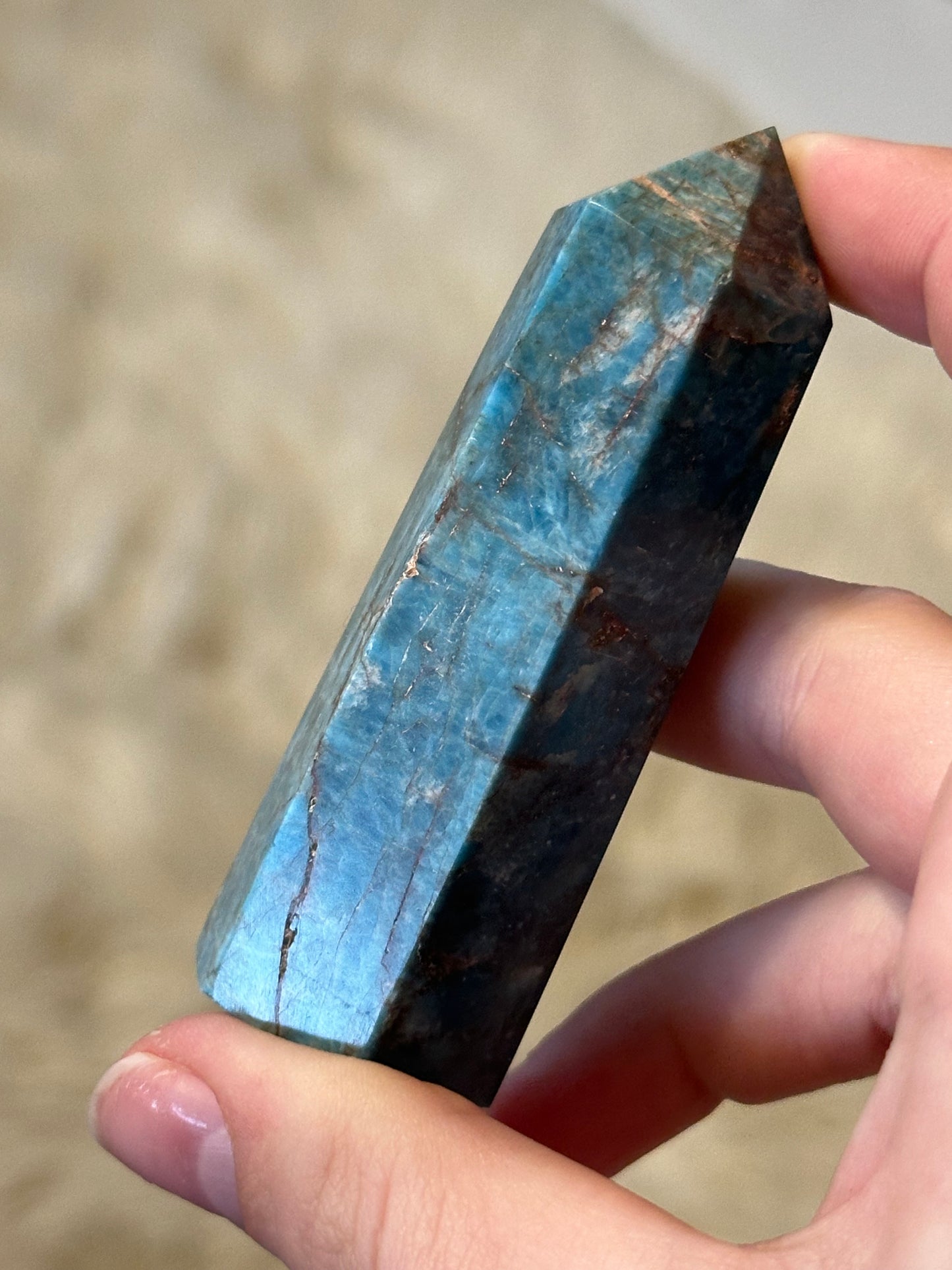 Blue apatite tower B