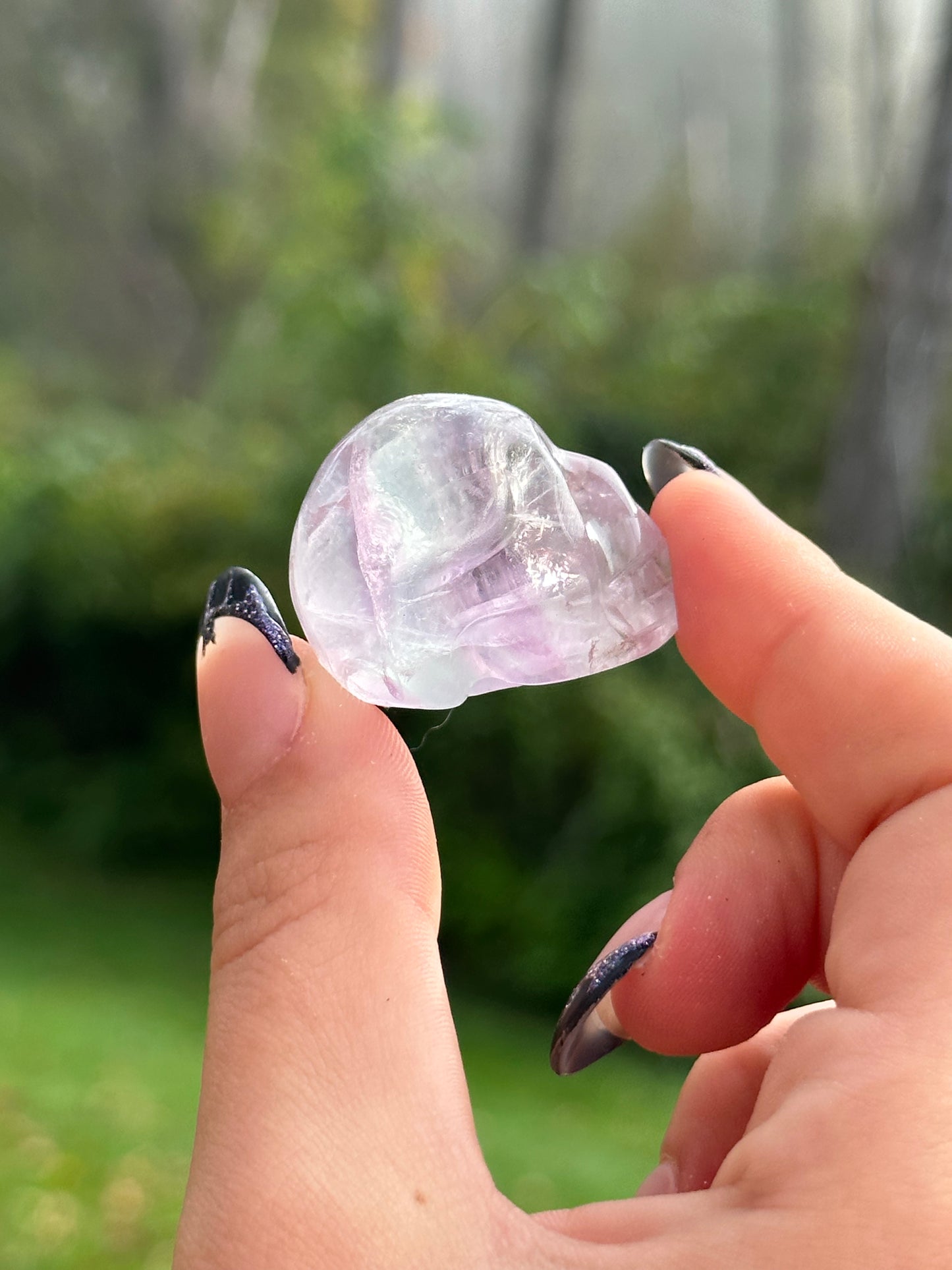 Rainbow Fluorite Skull