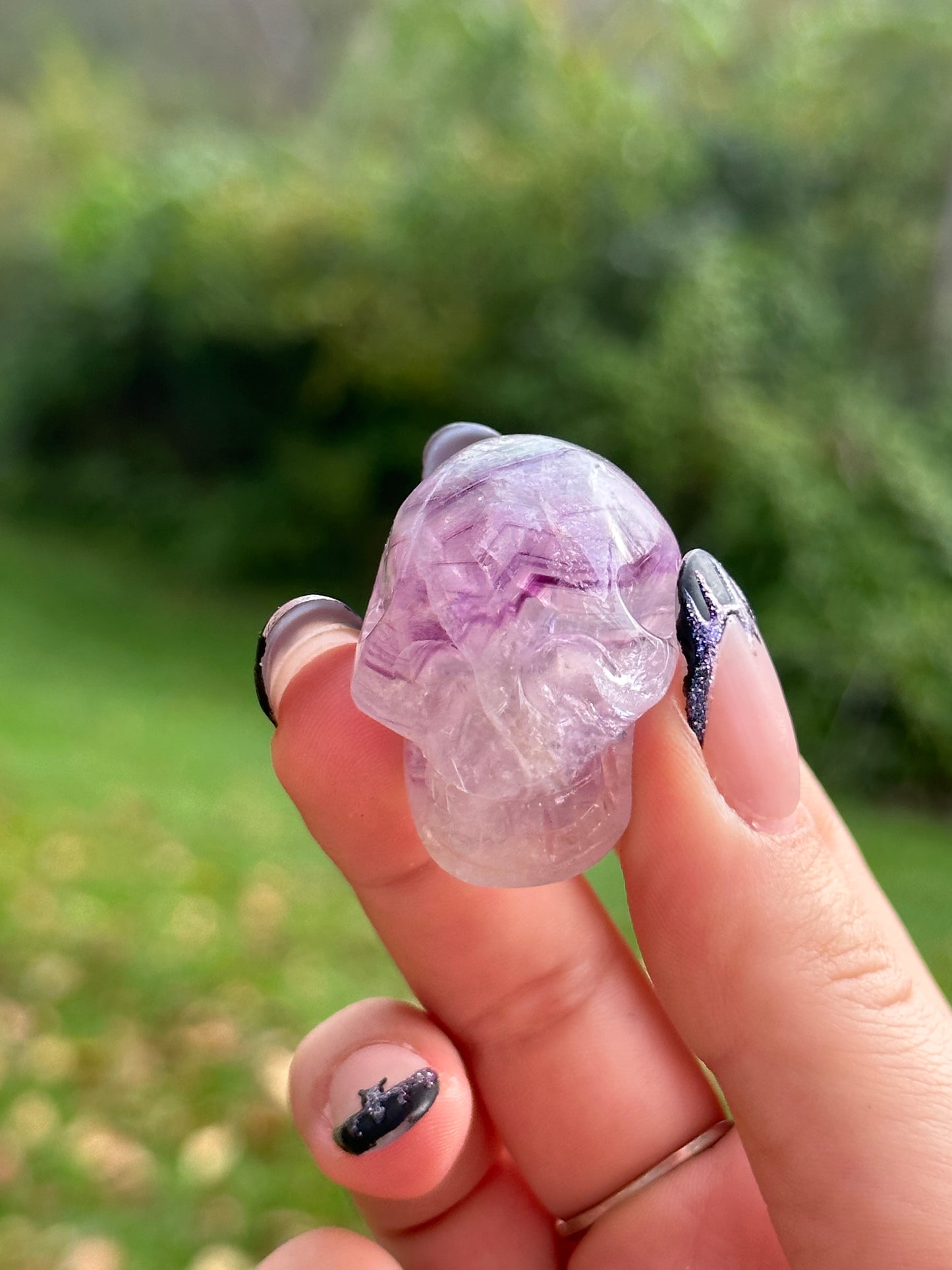 Rainbow Fluorite Skull