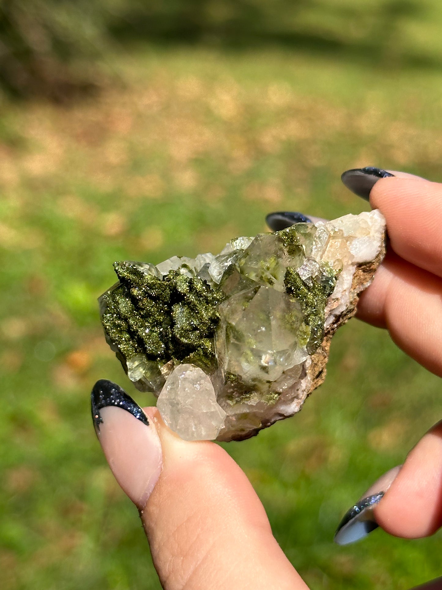 Epidote with Quartz - J