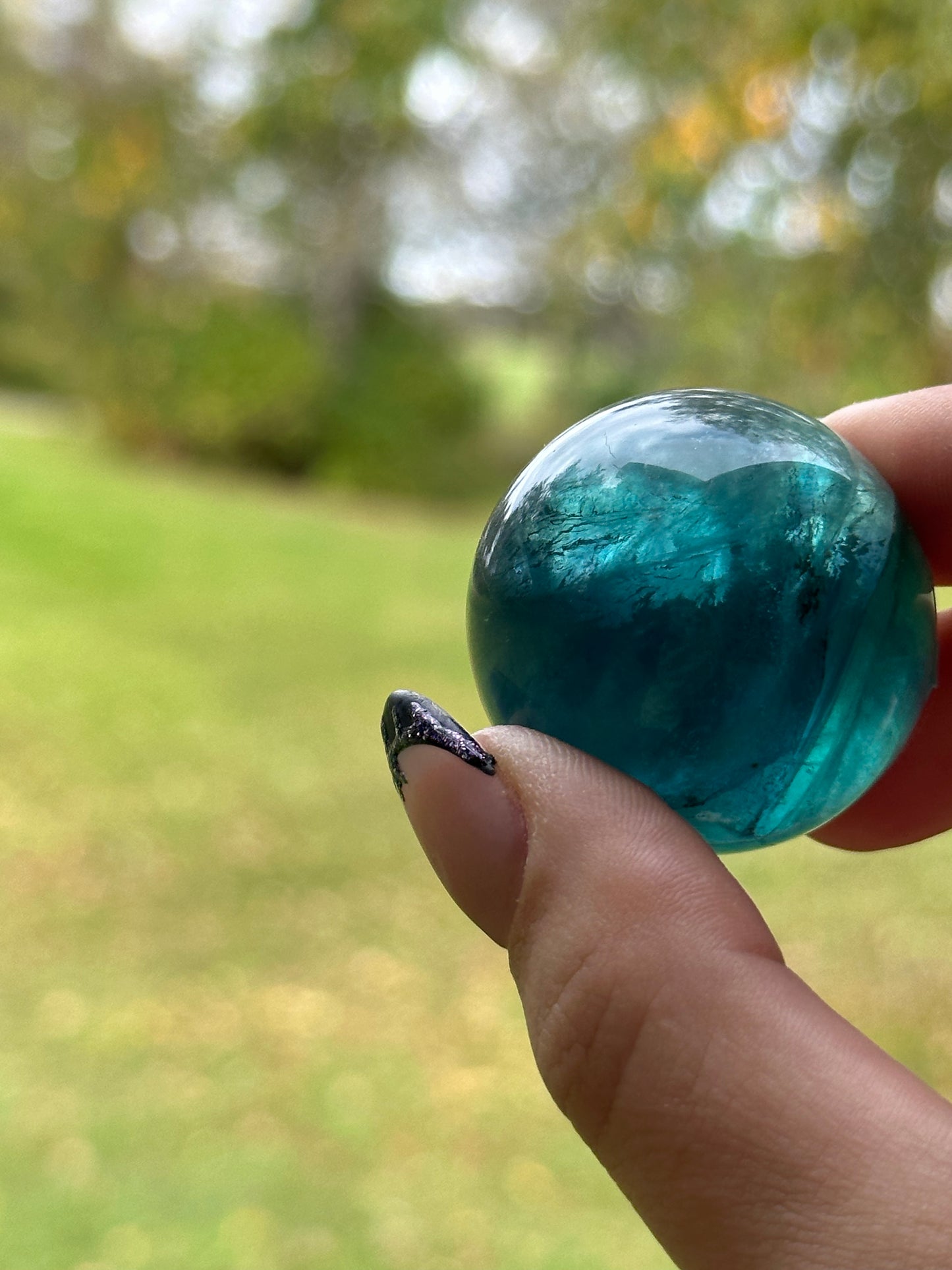 Blue Fluorite Sphere