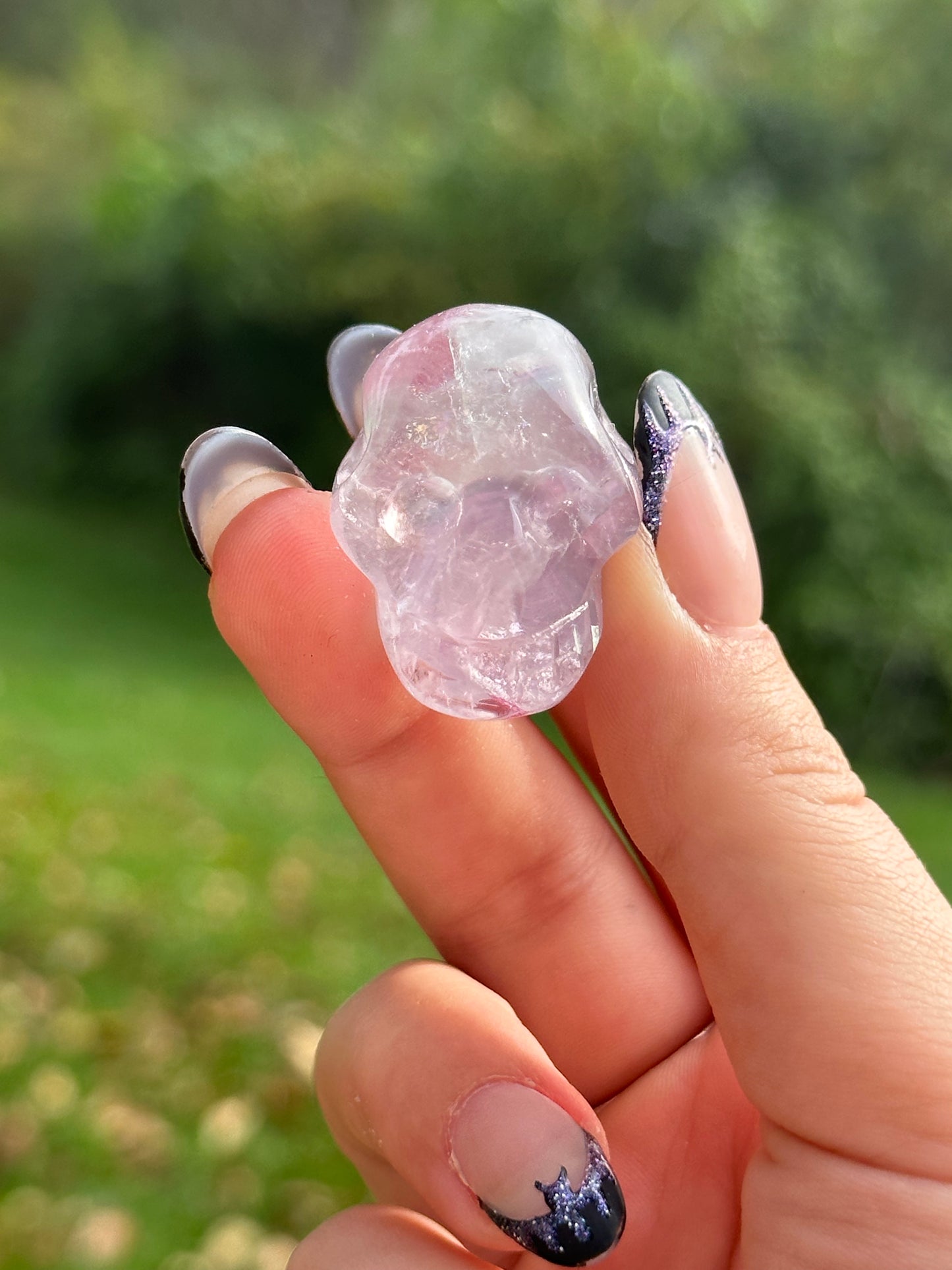 Rainbow Fluorite Skull