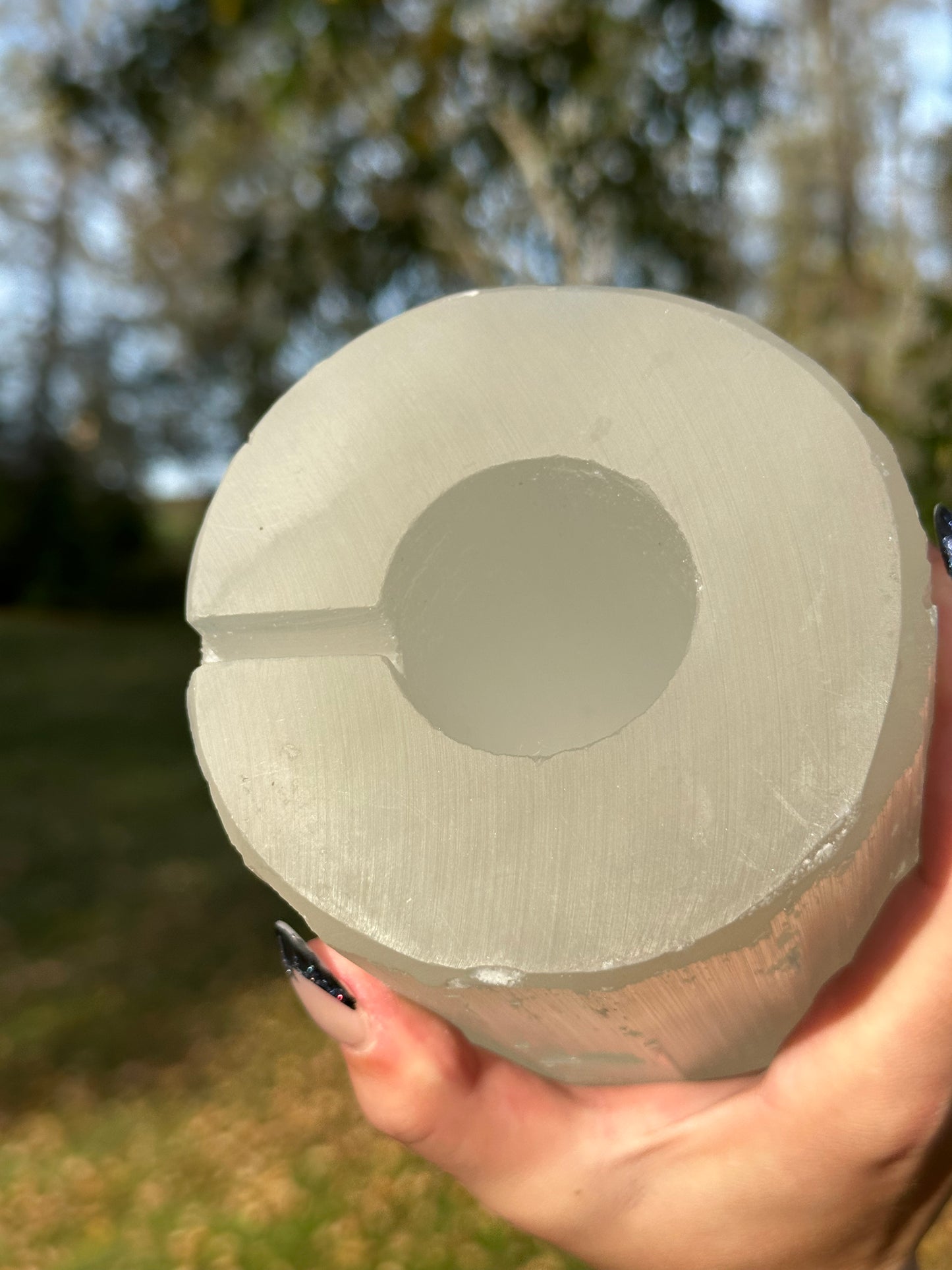 XL Satin Spar Selenite Tower Lamp