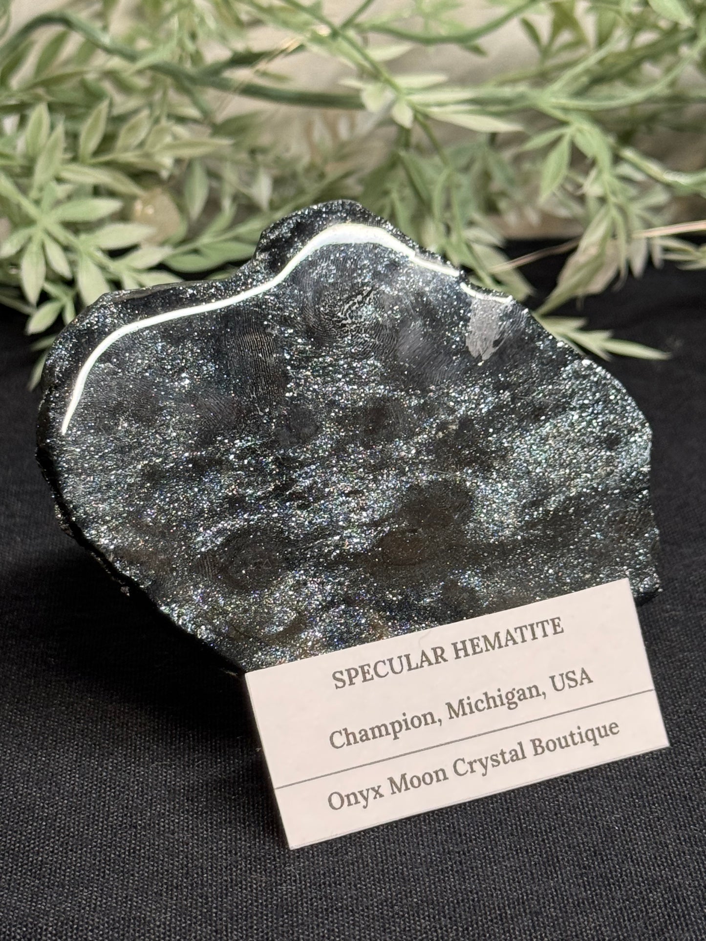 Sparkly specular hematite - Michigan