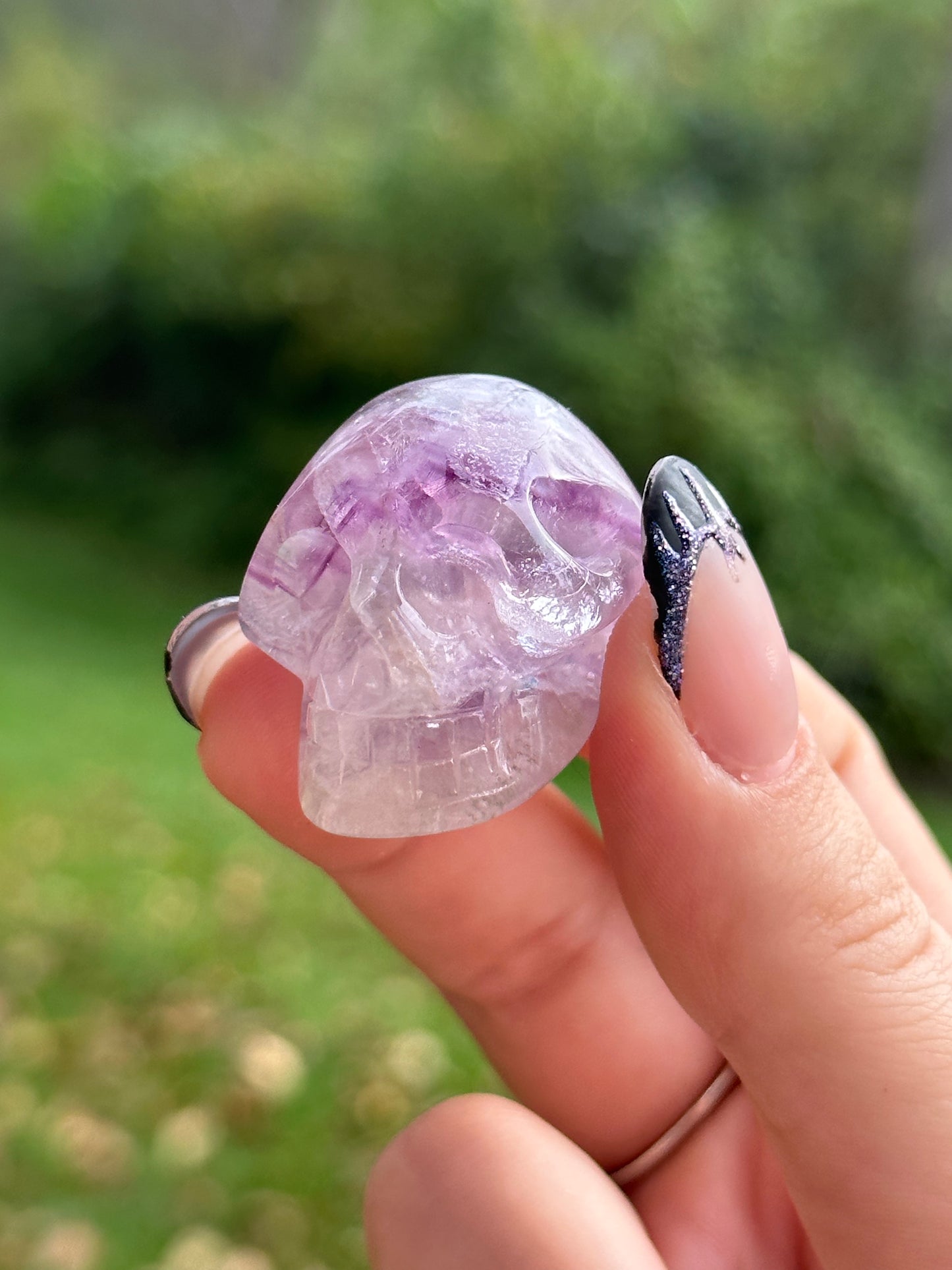 Rainbow Fluorite Skull