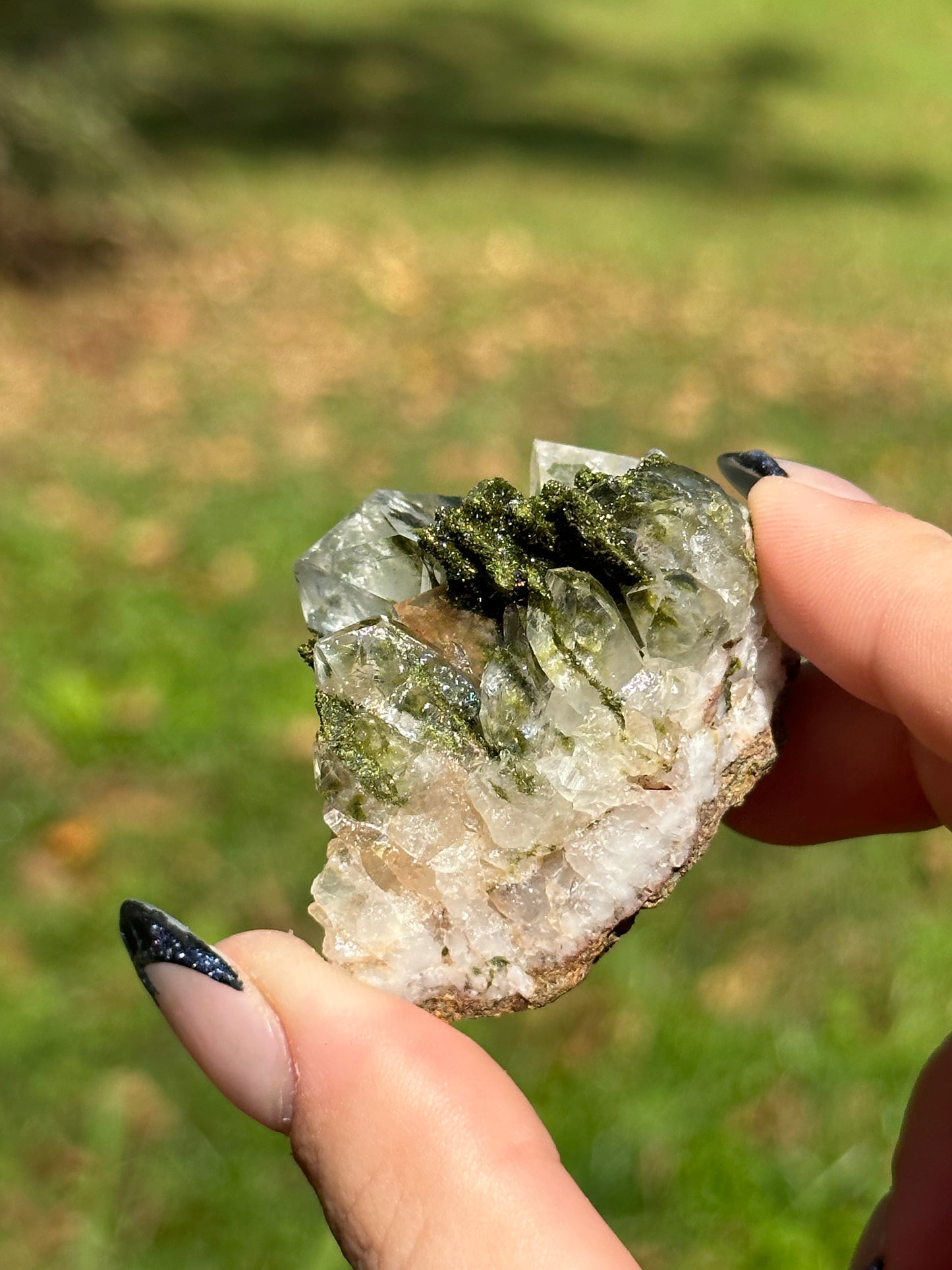 Epidote with Quartz - J