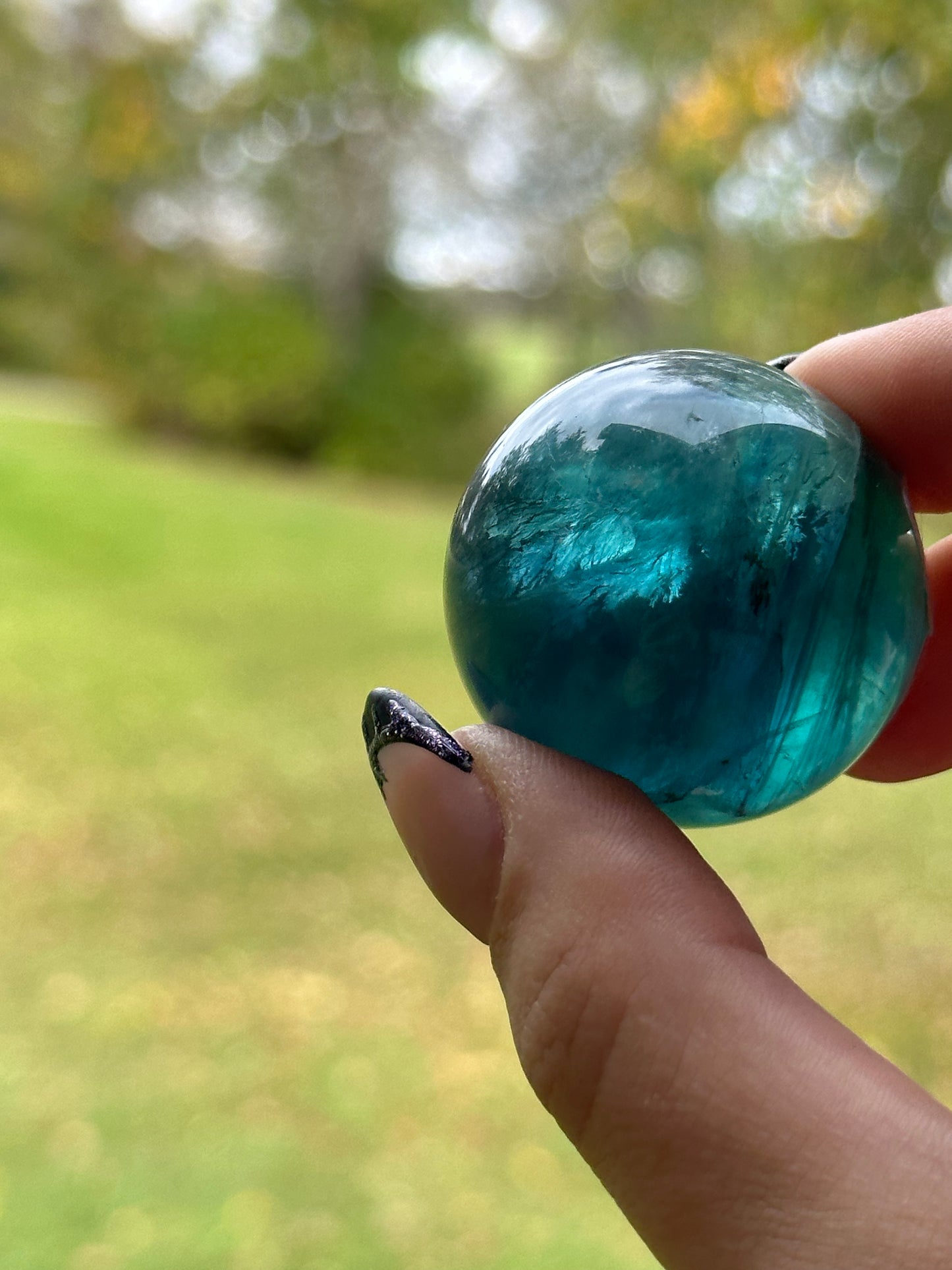 Blue Fluorite Sphere