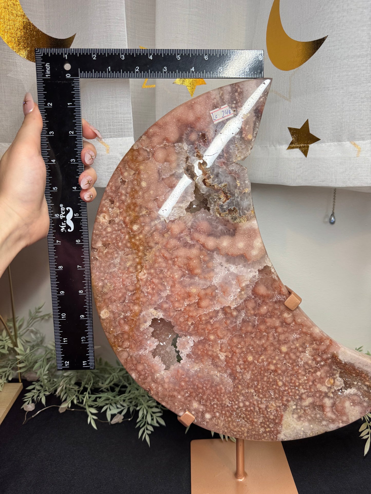 11lb XL pink amethyst moon - Brazil