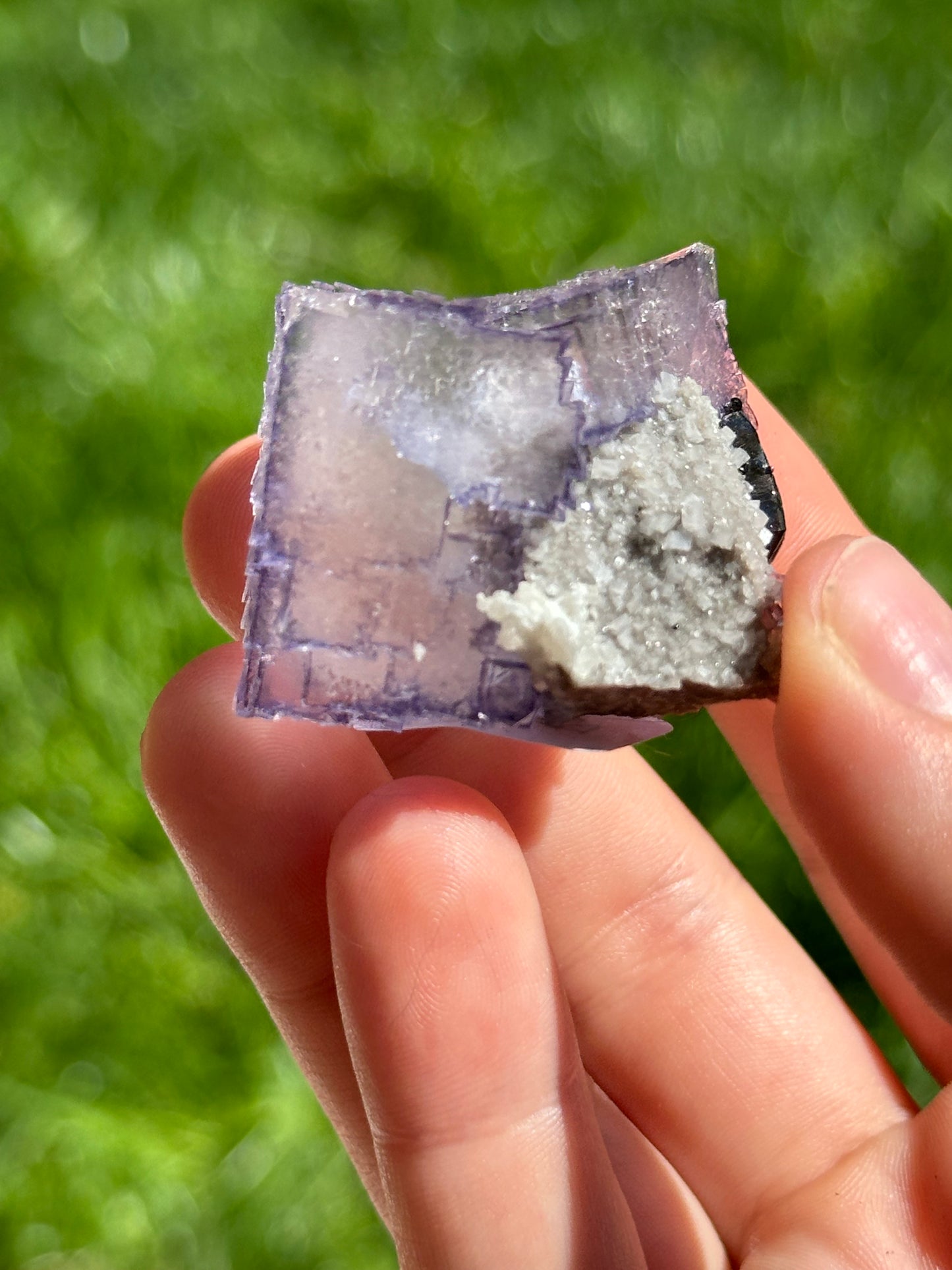 Elmwood fluorite with dolomite and sphalerite