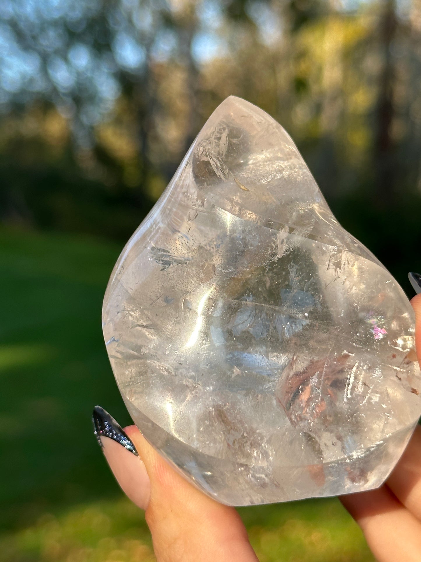 Clear Quartz flame