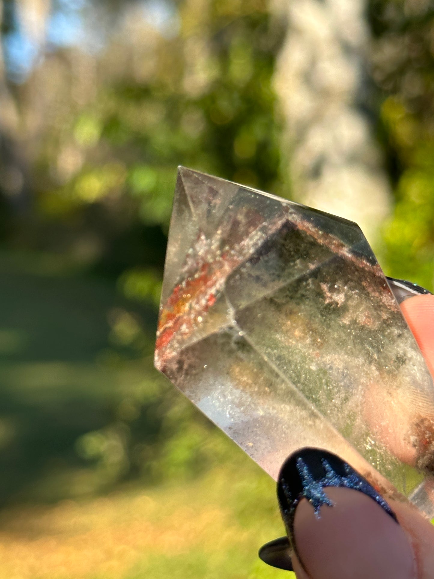Garden Quartz (Lodalite) Tower