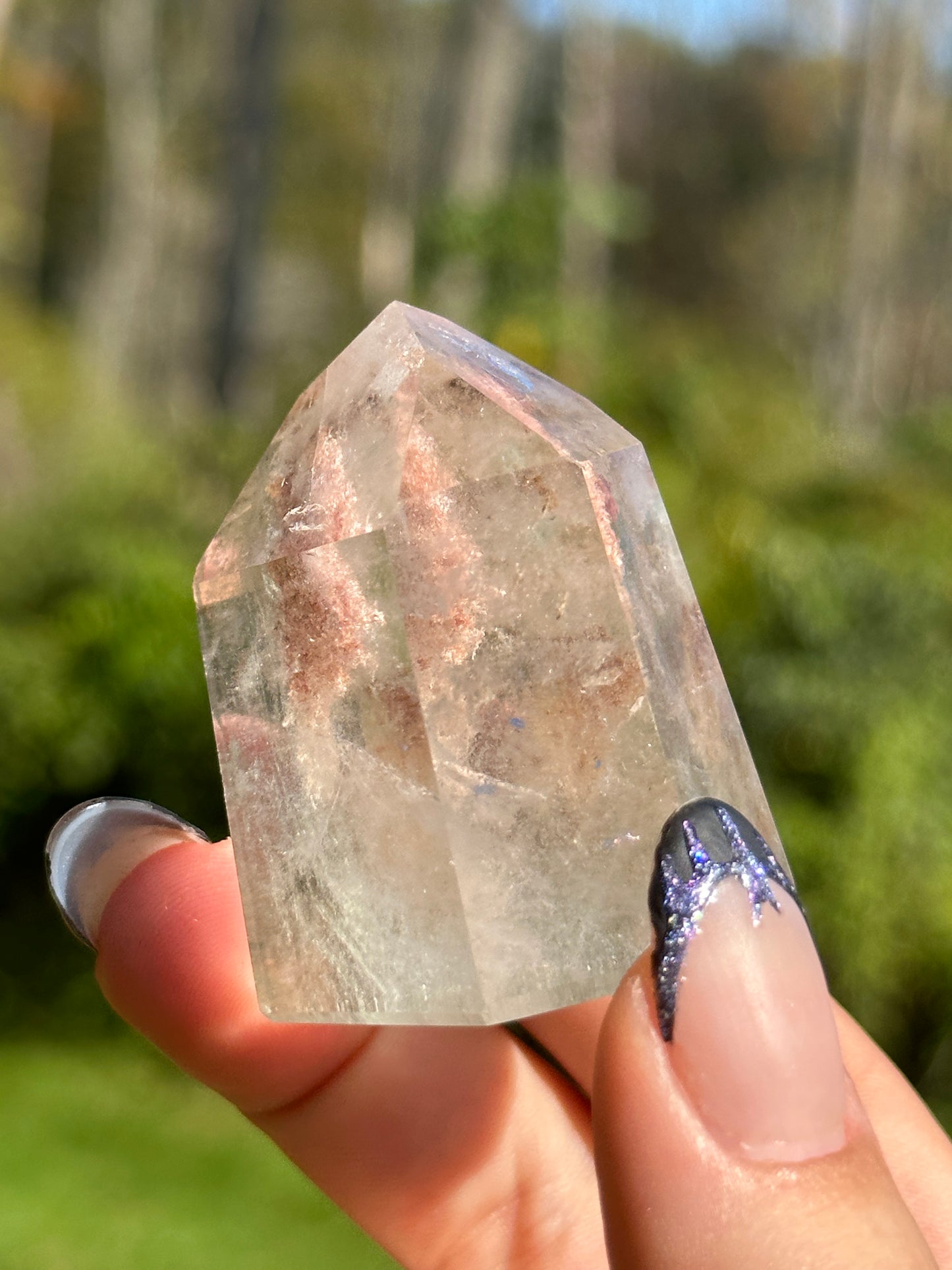 Garden Quartz (Lodalite) Tower