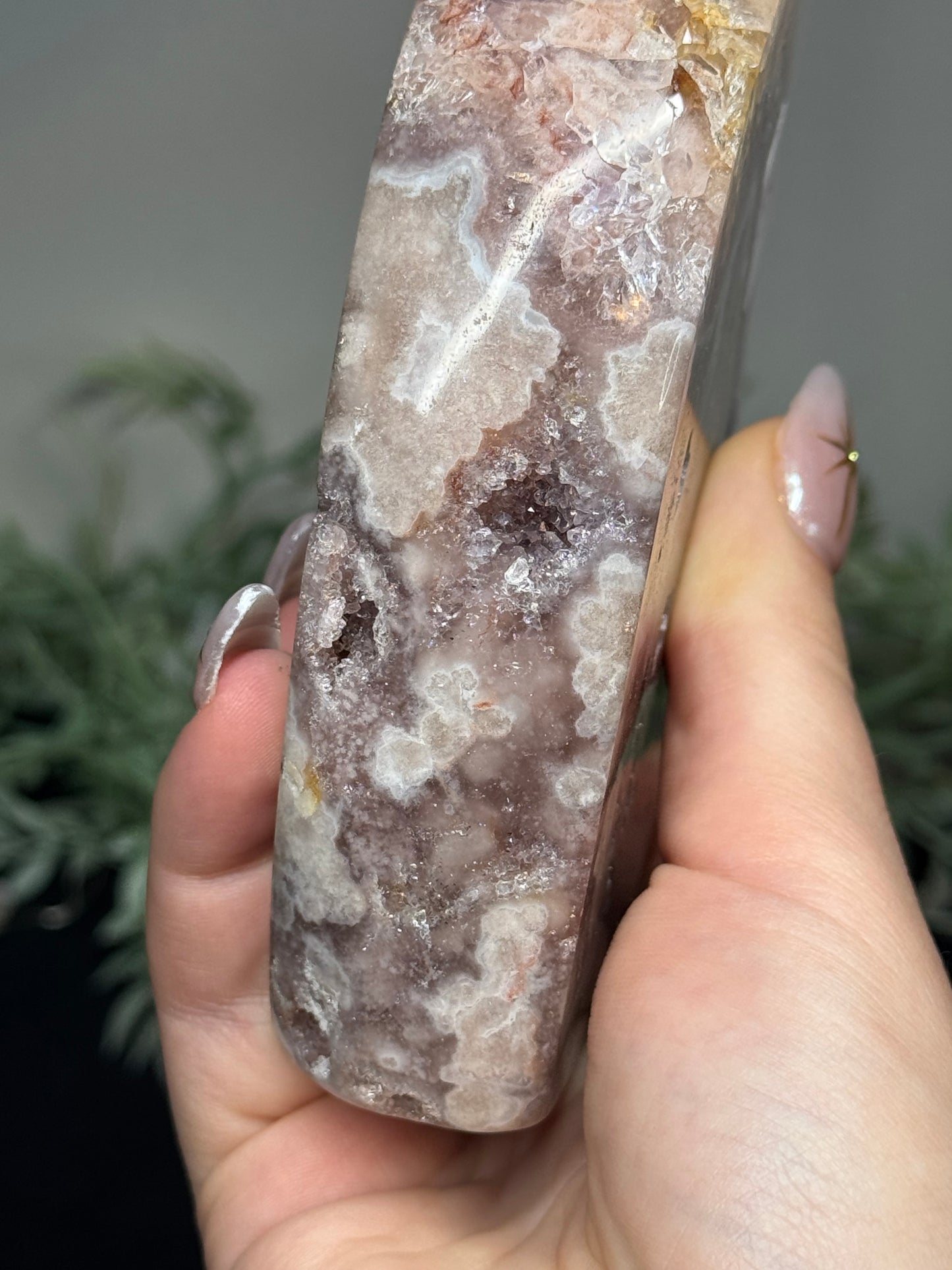 Pink amethyst heart