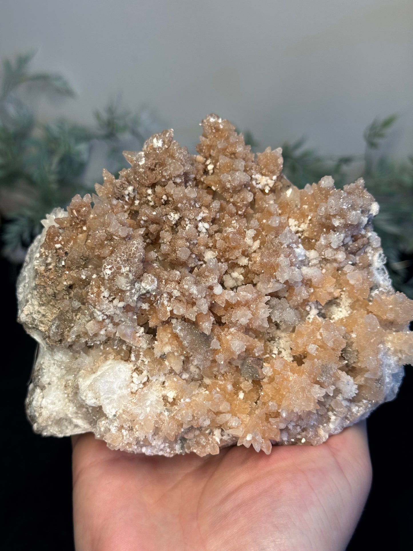 Sparkly pink cave calcite - Mexico
