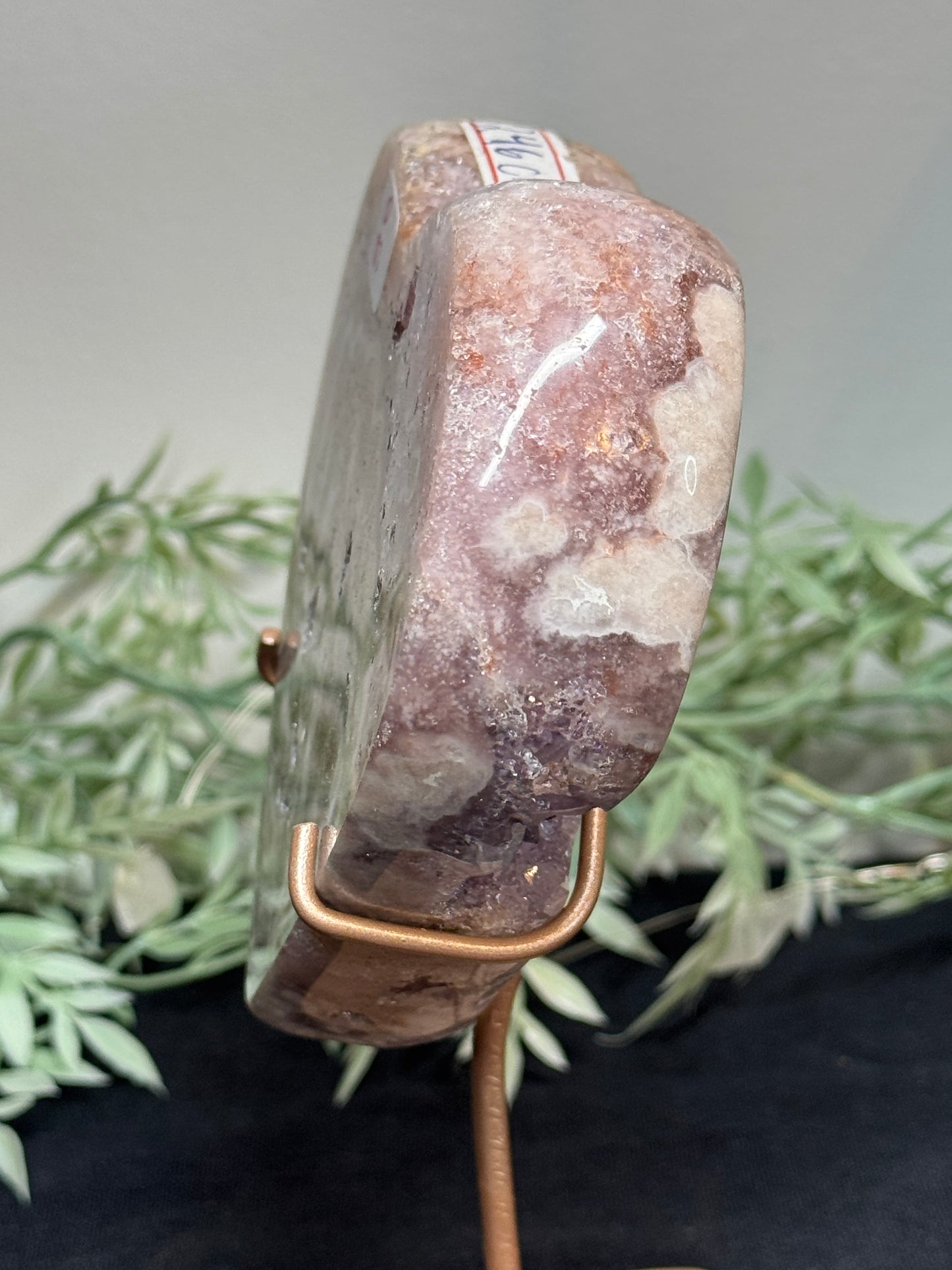 Pink amethyst heart