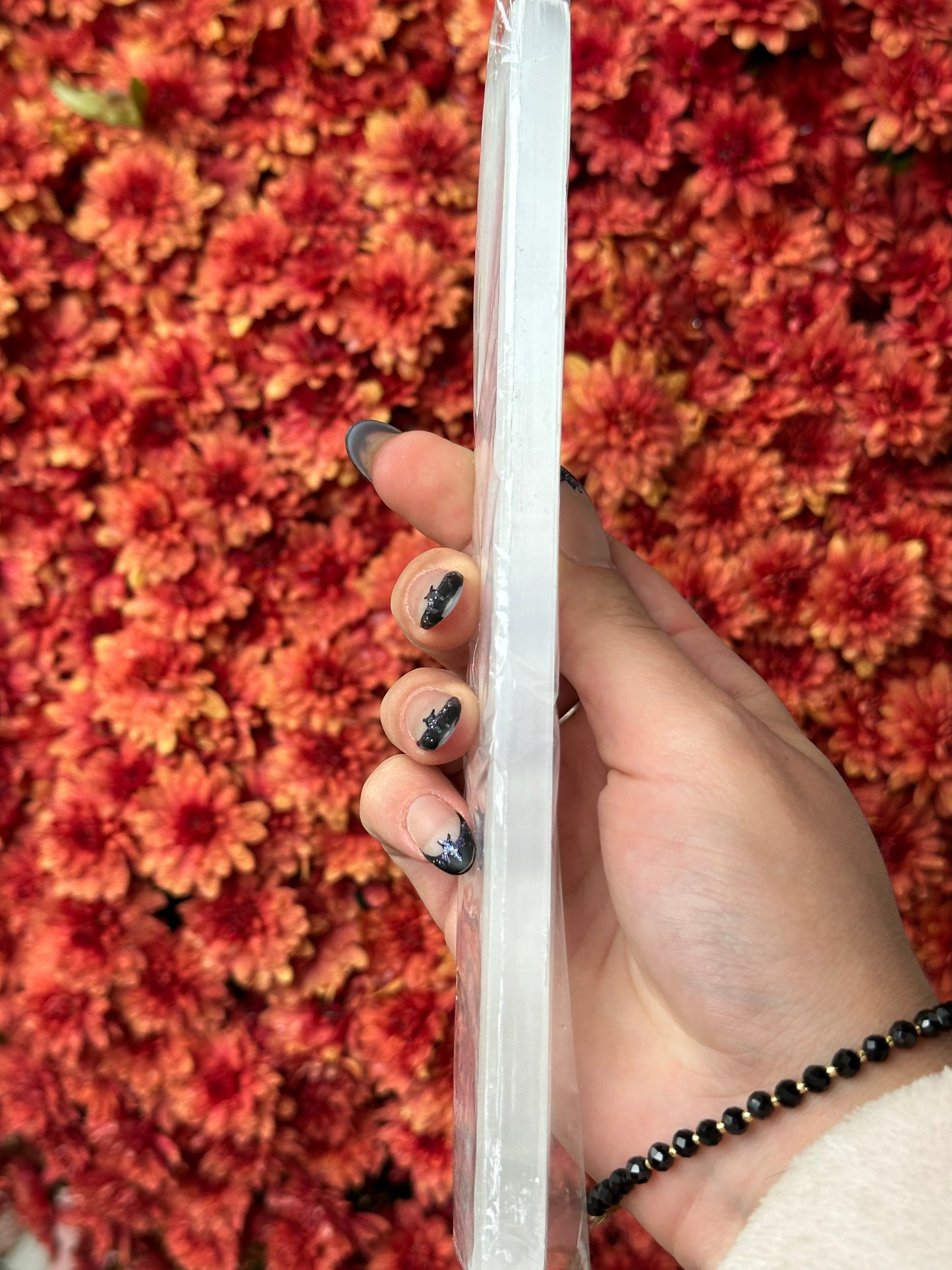 Satin Spar Selenite Incense Holder