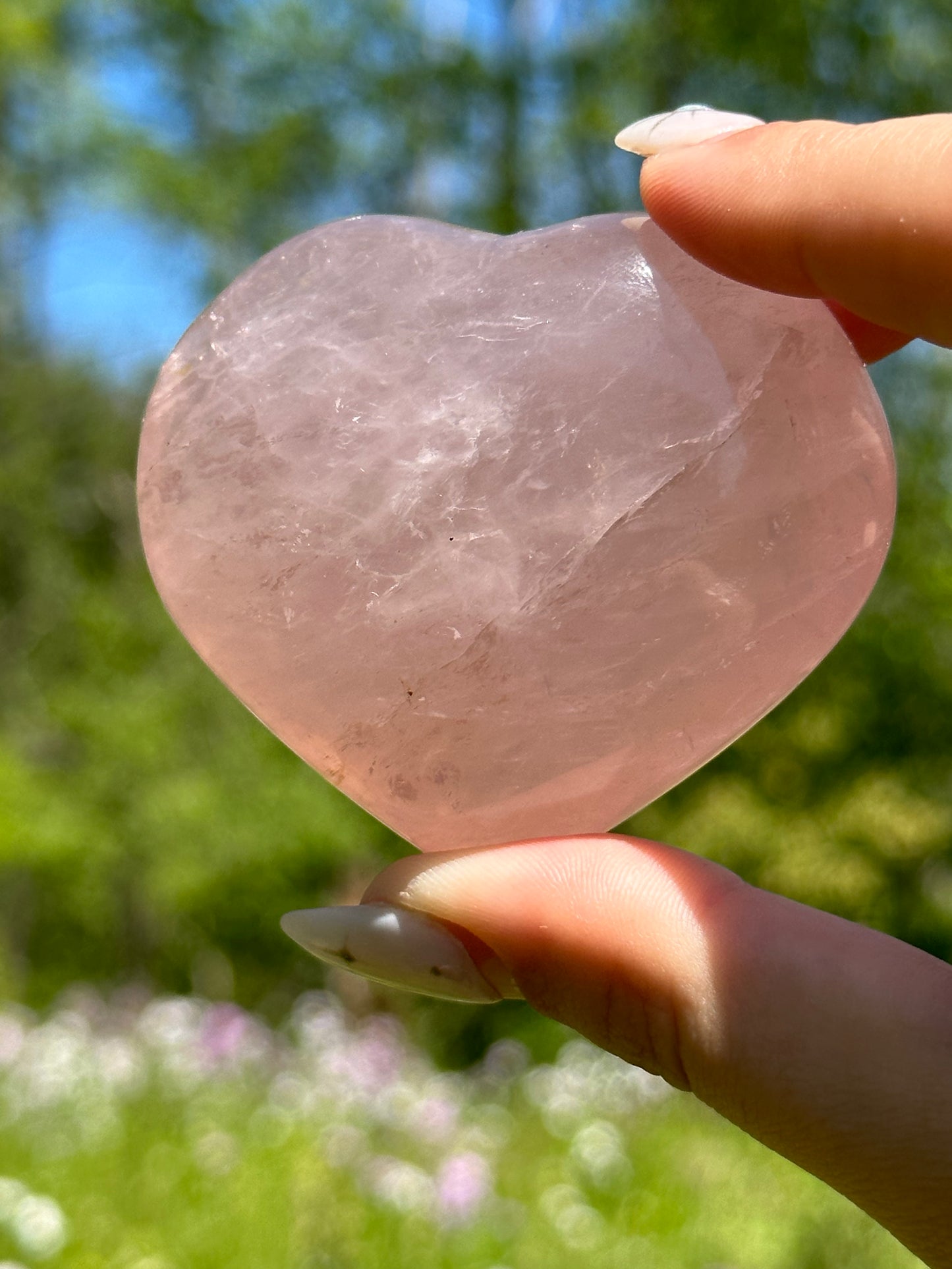 Rose Quartz Heart