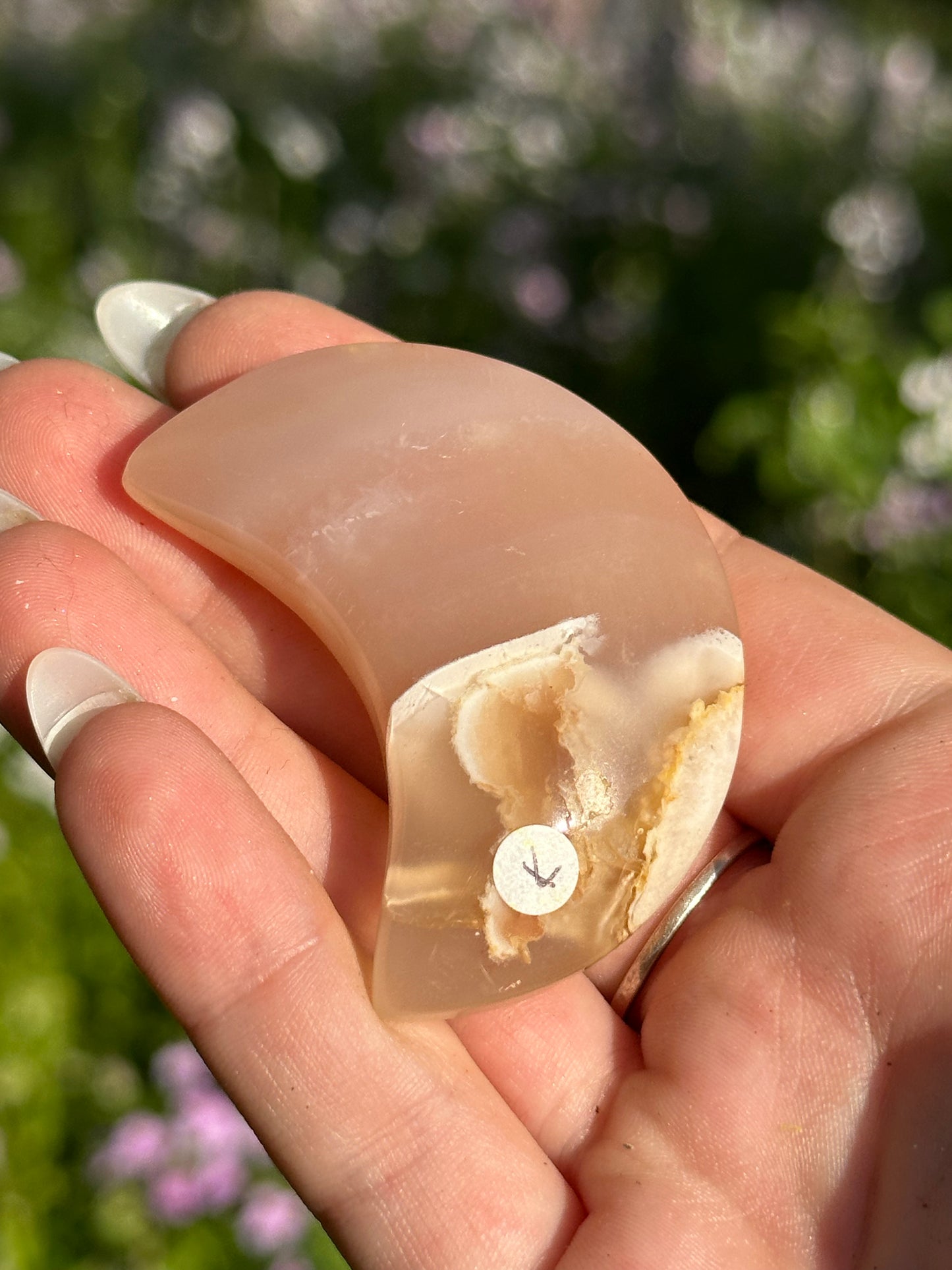 Flower Agate Moons