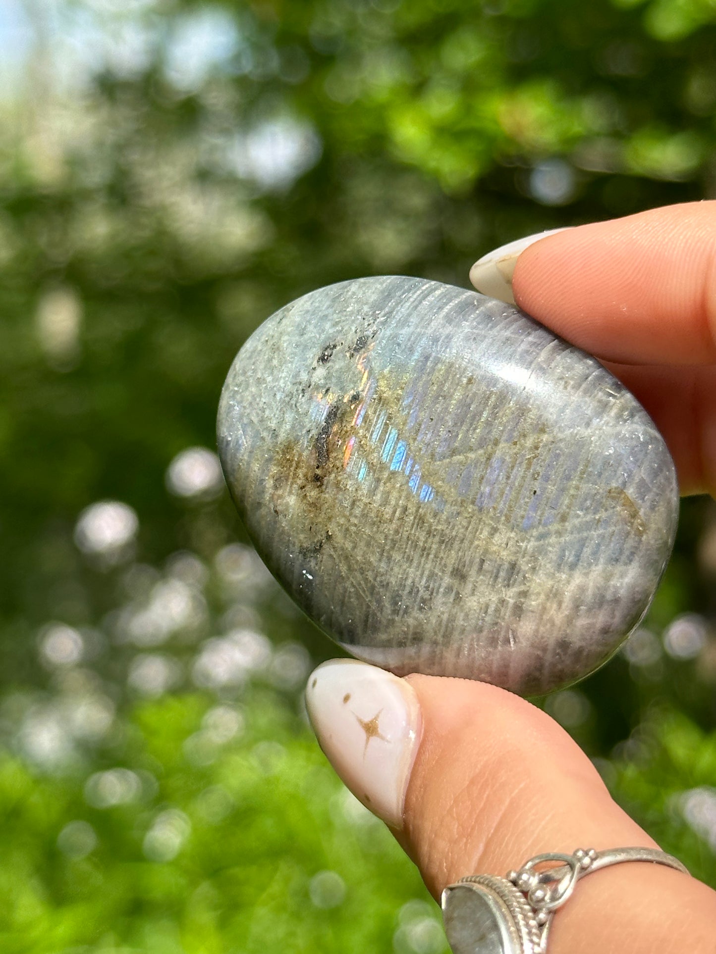 Sunset Labradorite Palmstone