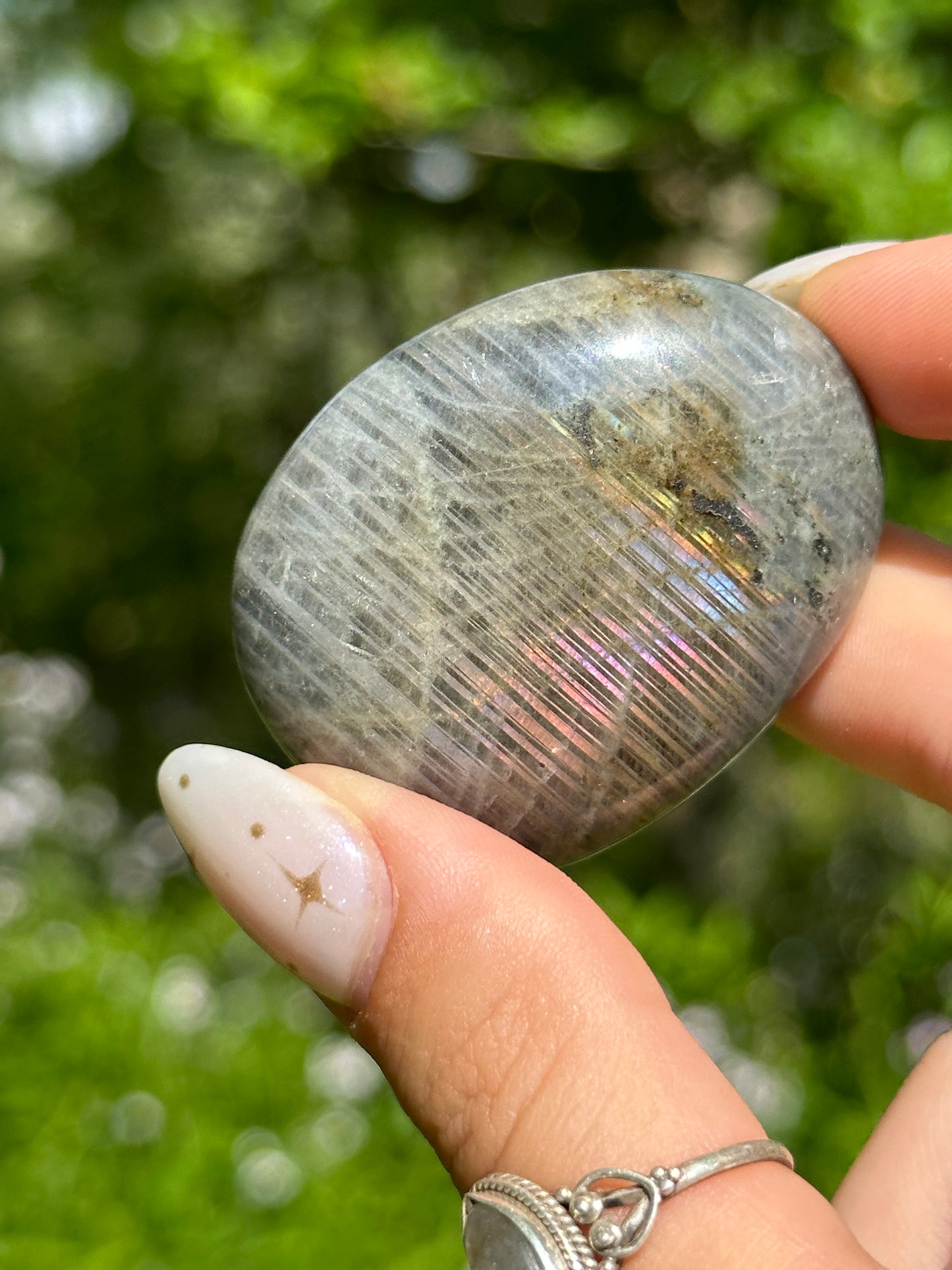 Sunset Labradorite Palmstone
