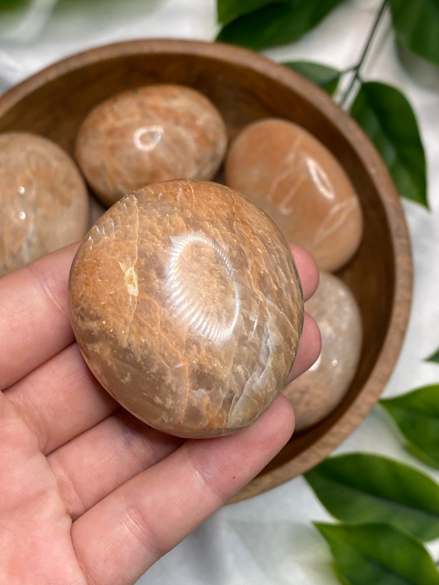 Peach Moonstone Palmstones