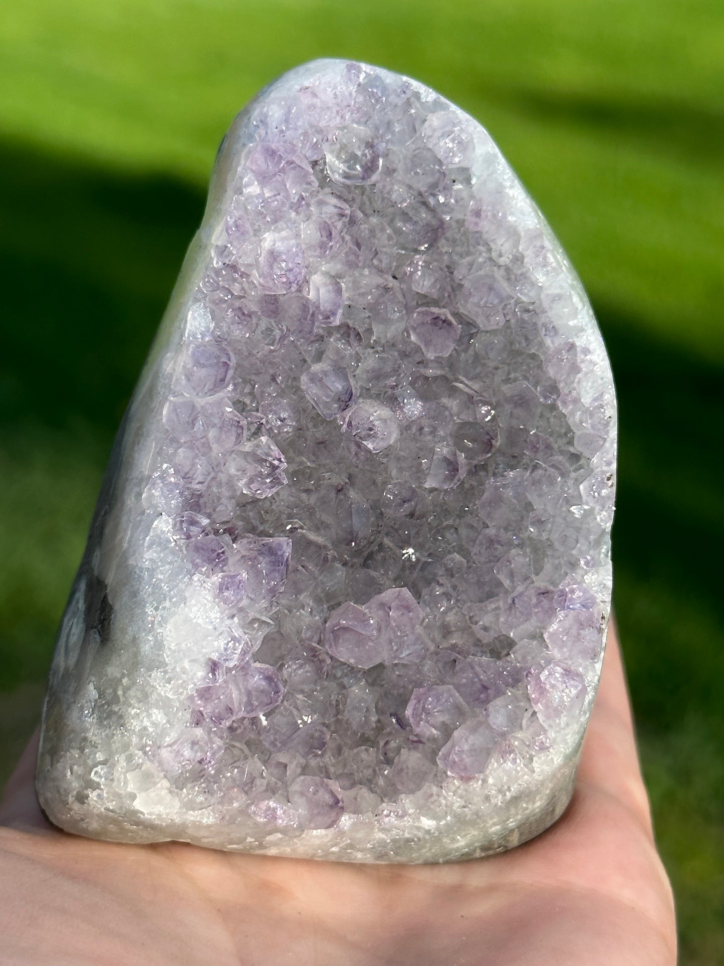 Amethyst polished Cut Base