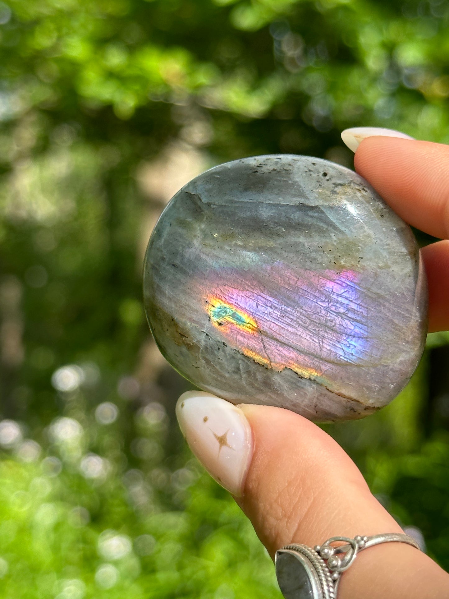 Sunset Labradorite Palmstone