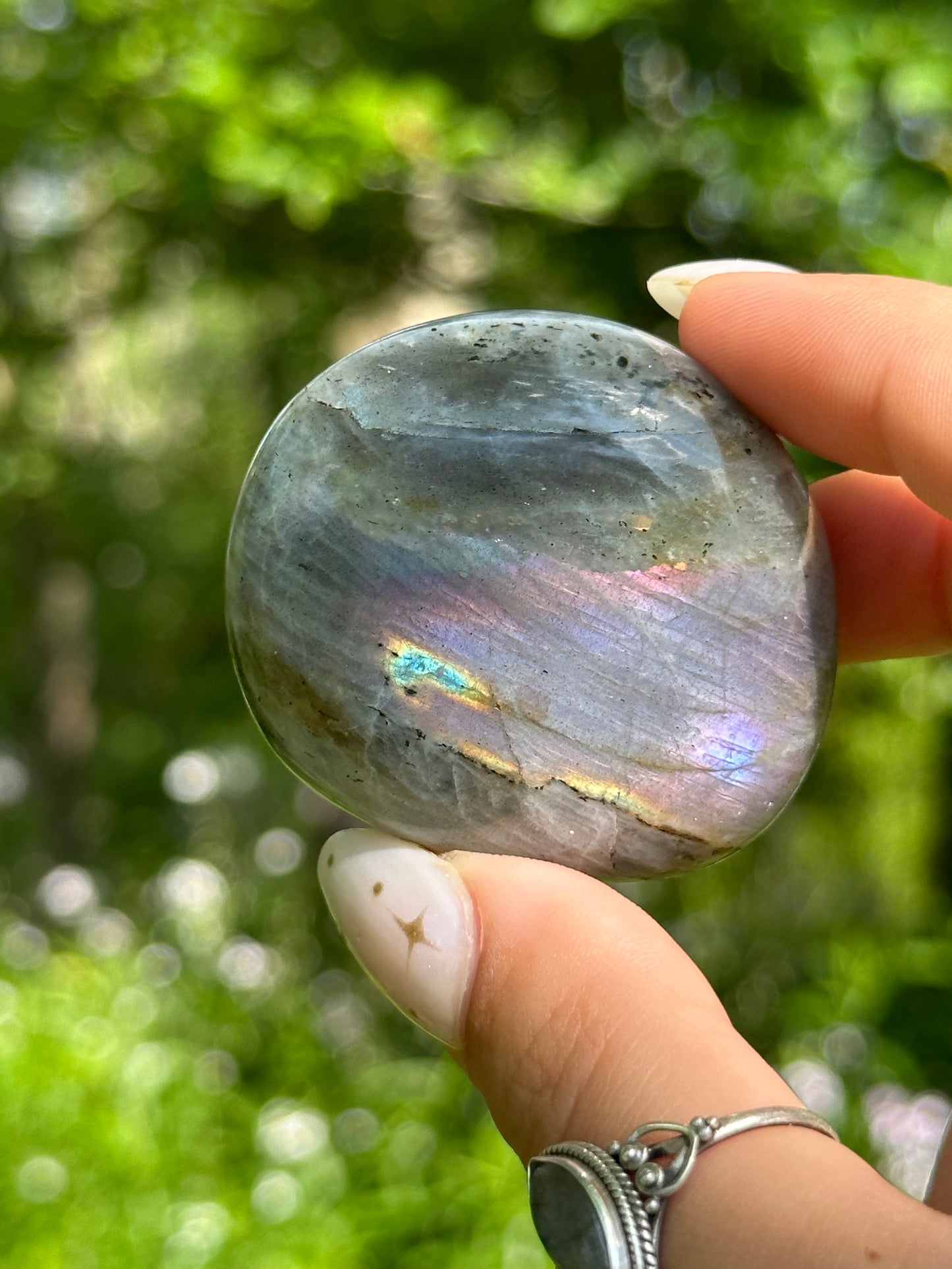 Sunset Labradorite Palmstone