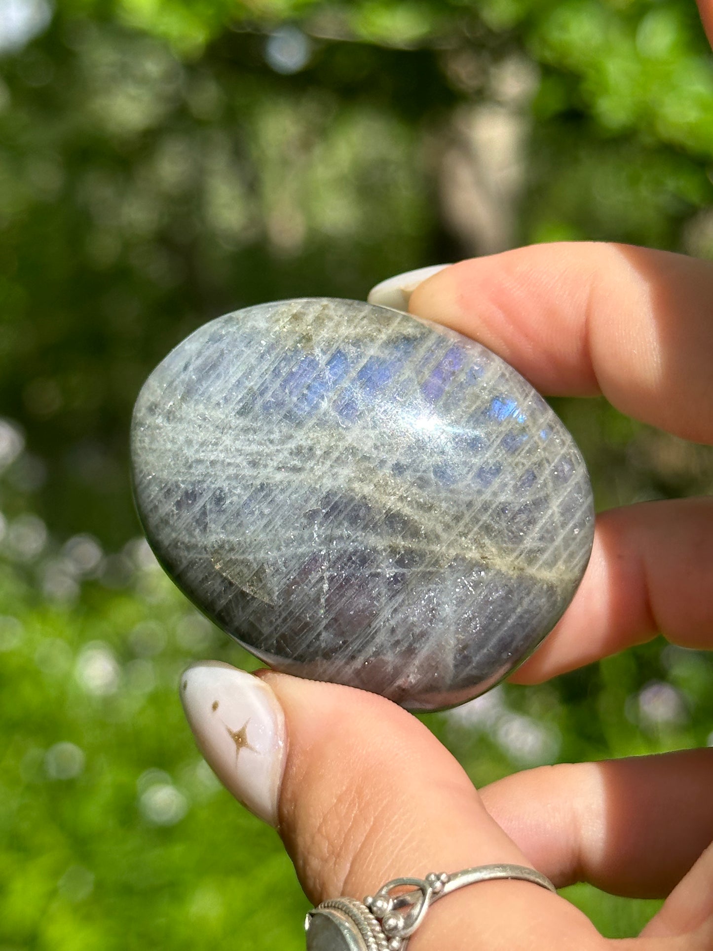 Sunset Labradorite Palmstone