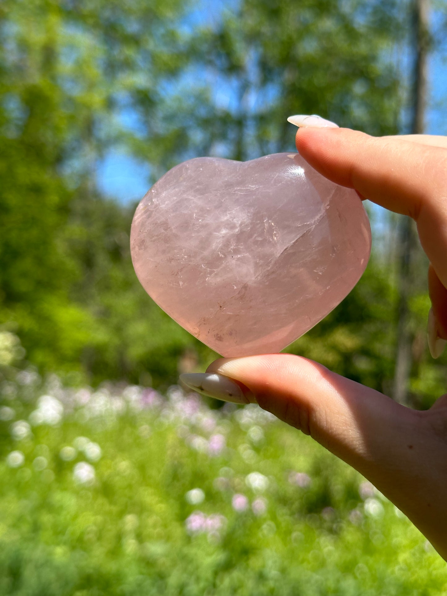 Rose Quartz Heart