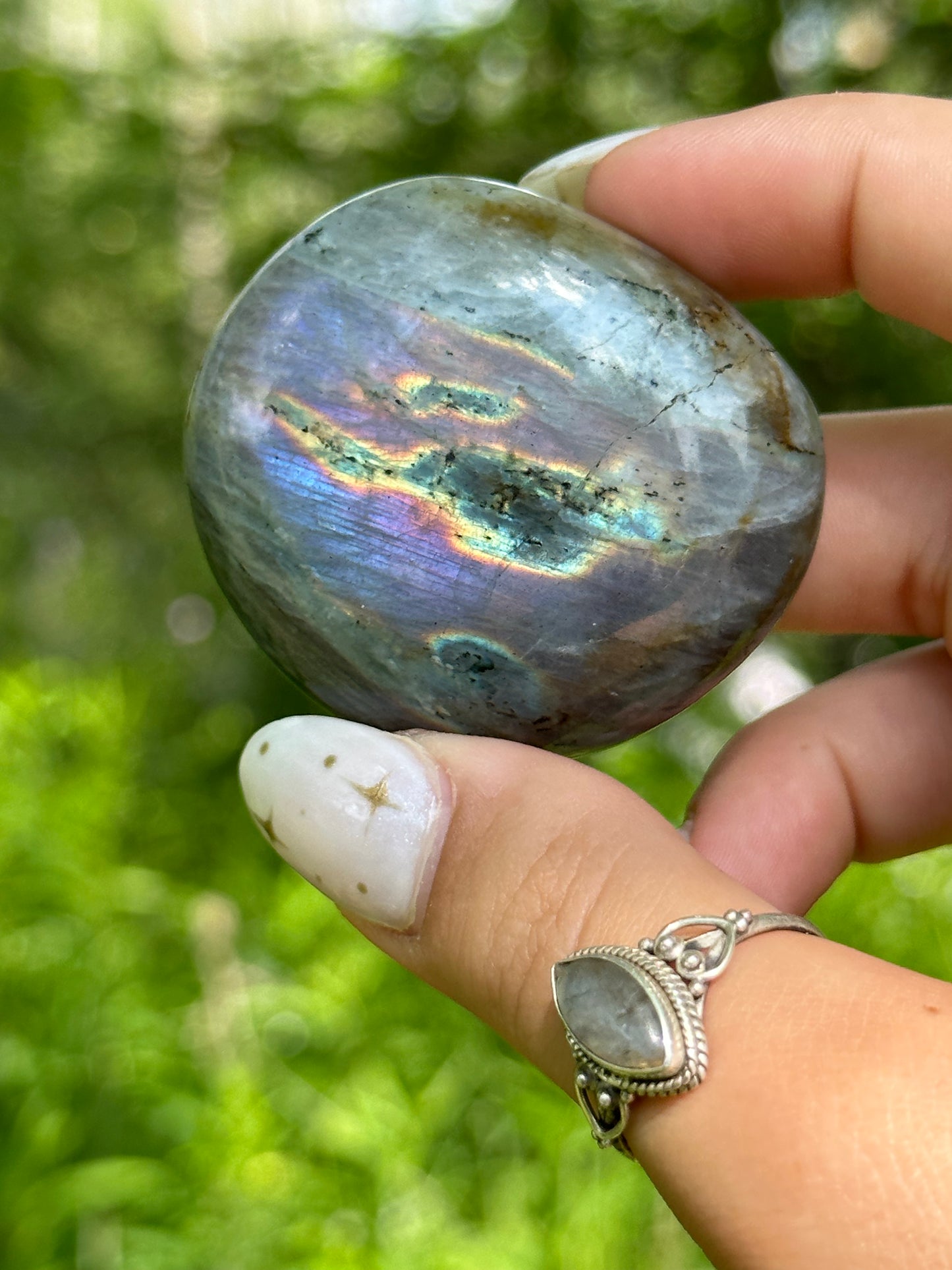 Sunset Labradorite Palmstone