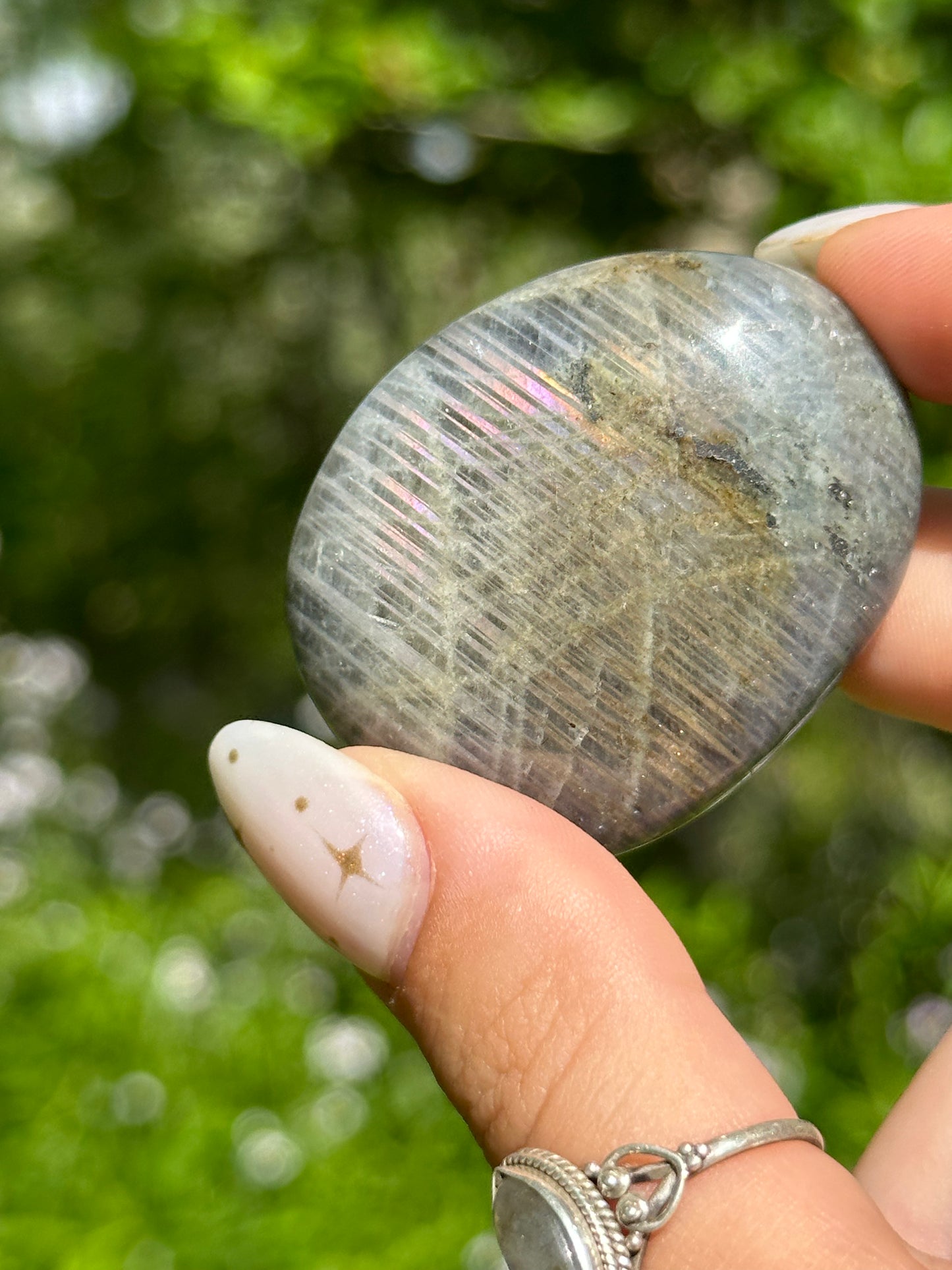 Sunset Labradorite Palmstone