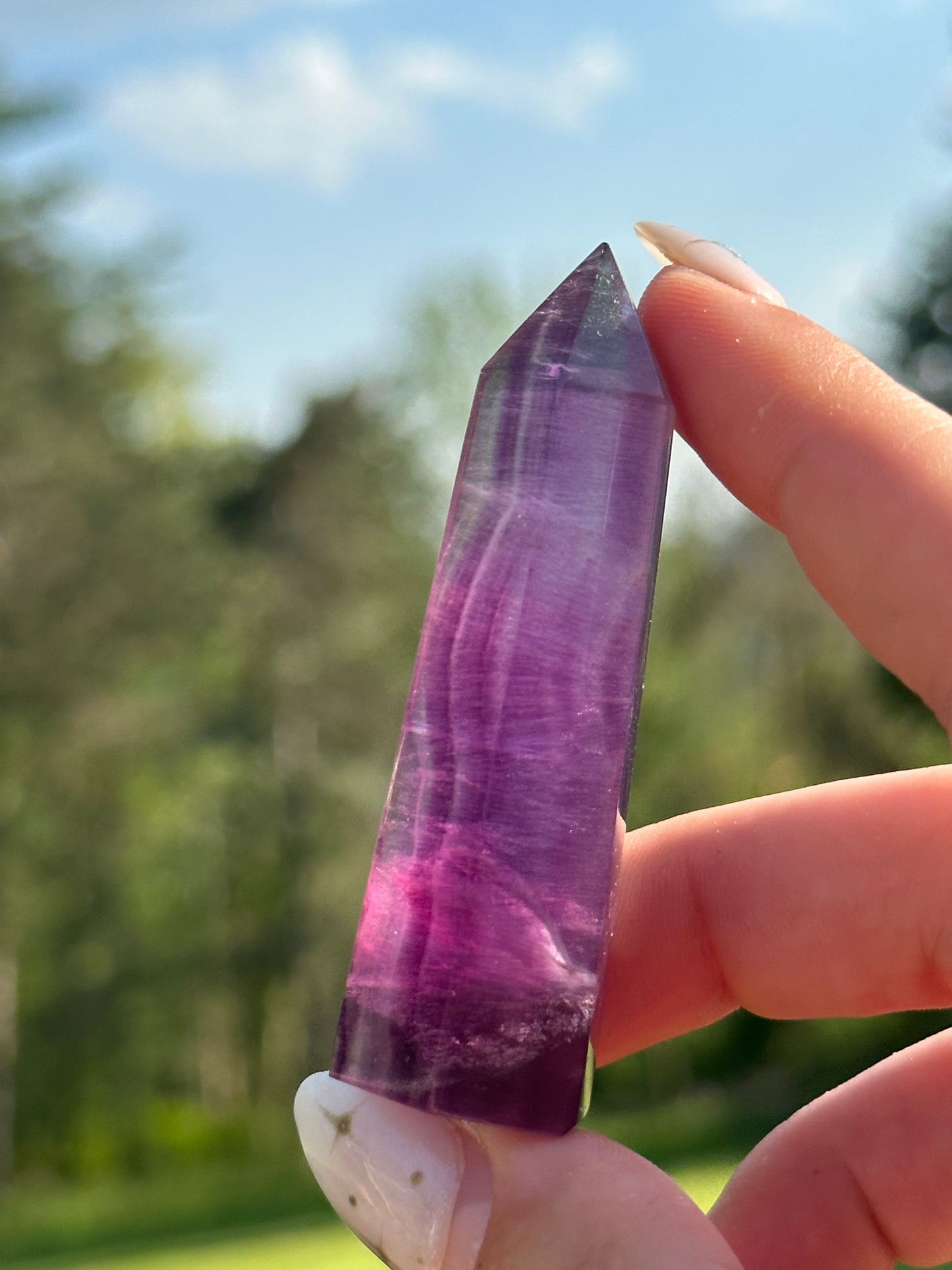 Magenta Fluorite Towers