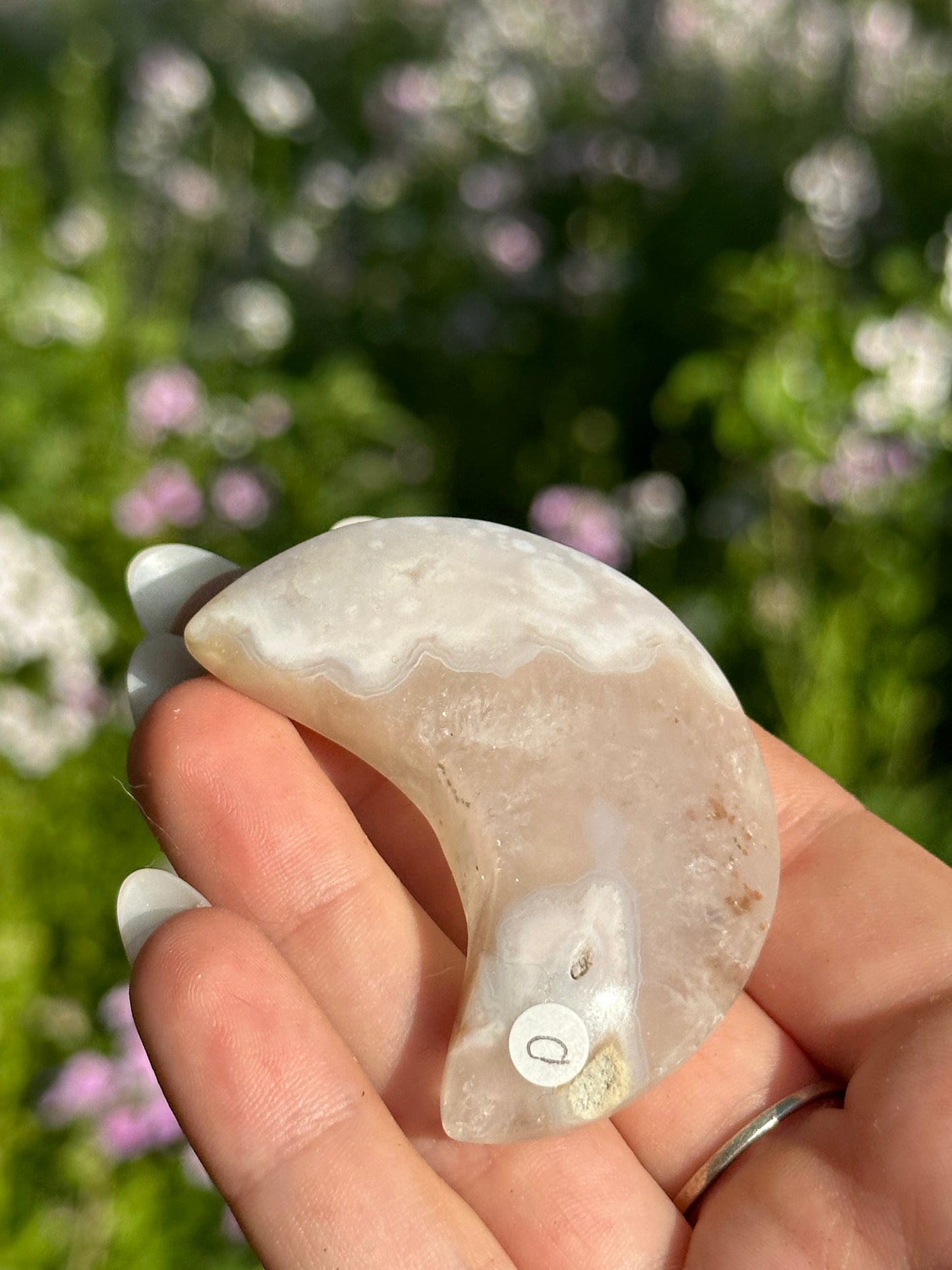 Flower Agate Moons