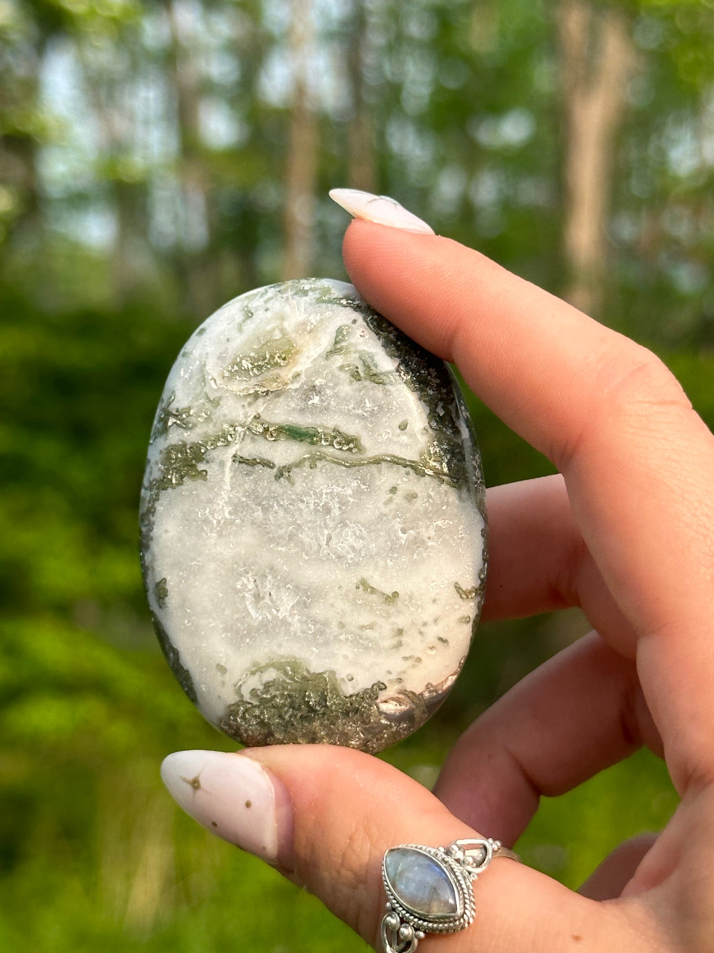 Moss Agate Palmstone
