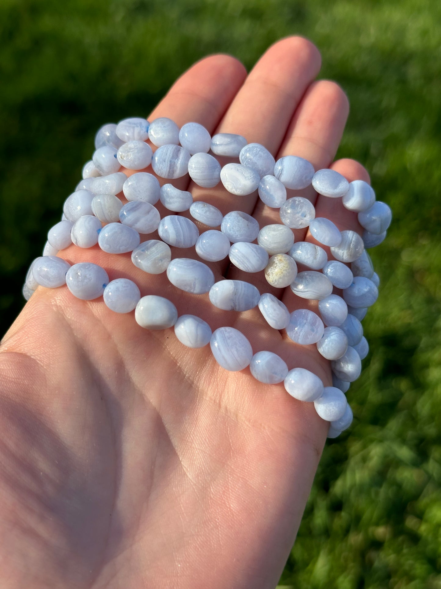 Blue Lace Agate Bracelets