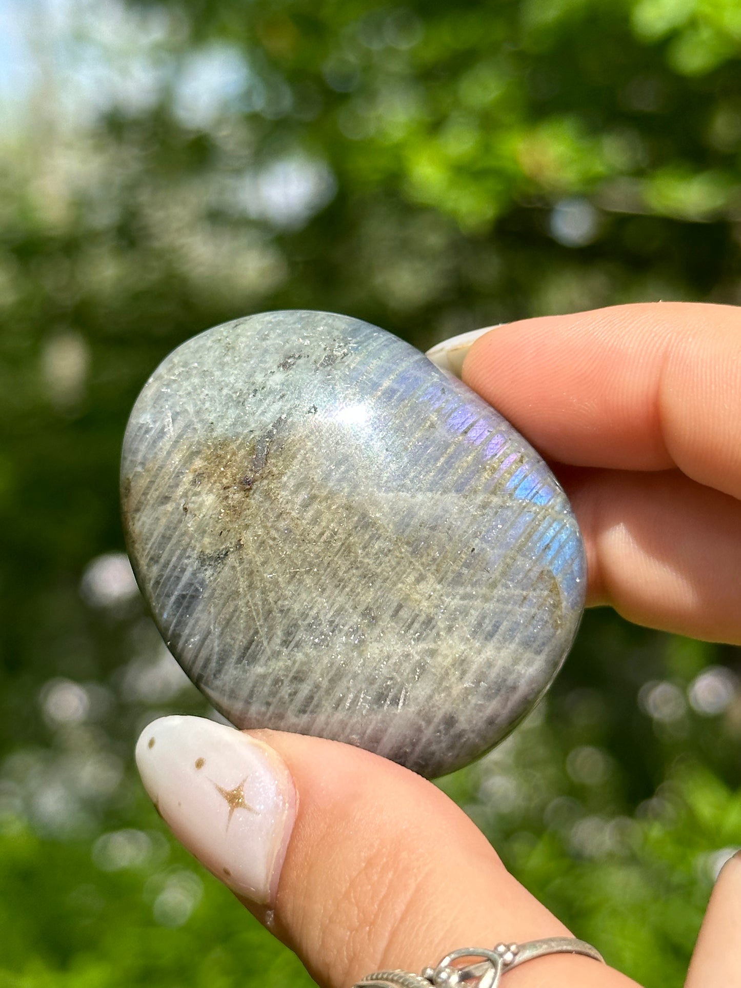 Sunset Labradorite Palmstone