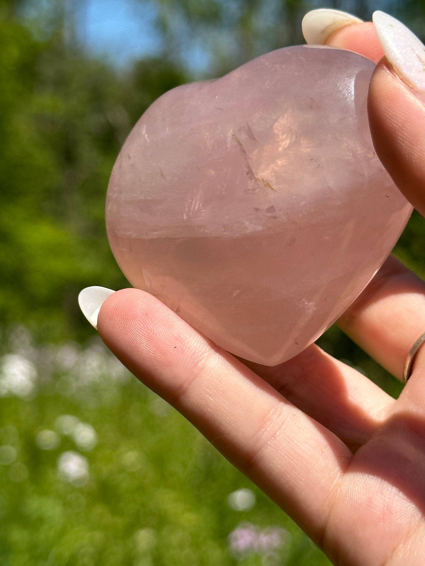 Rose Quartz Heart