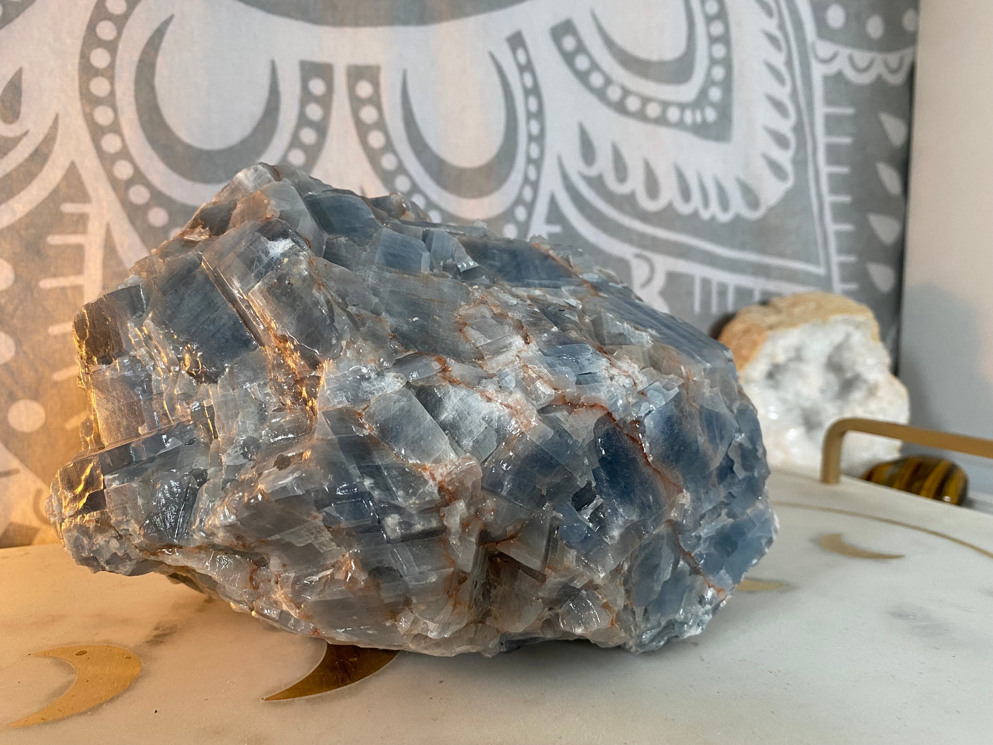 XL Blue Calcite Raw Specimen