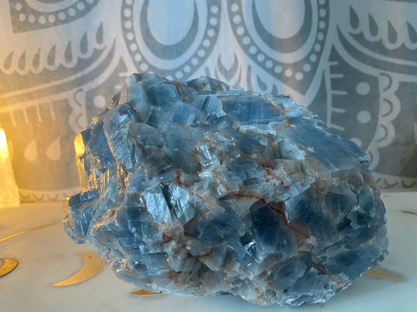 XL Blue Calcite Raw Specimen