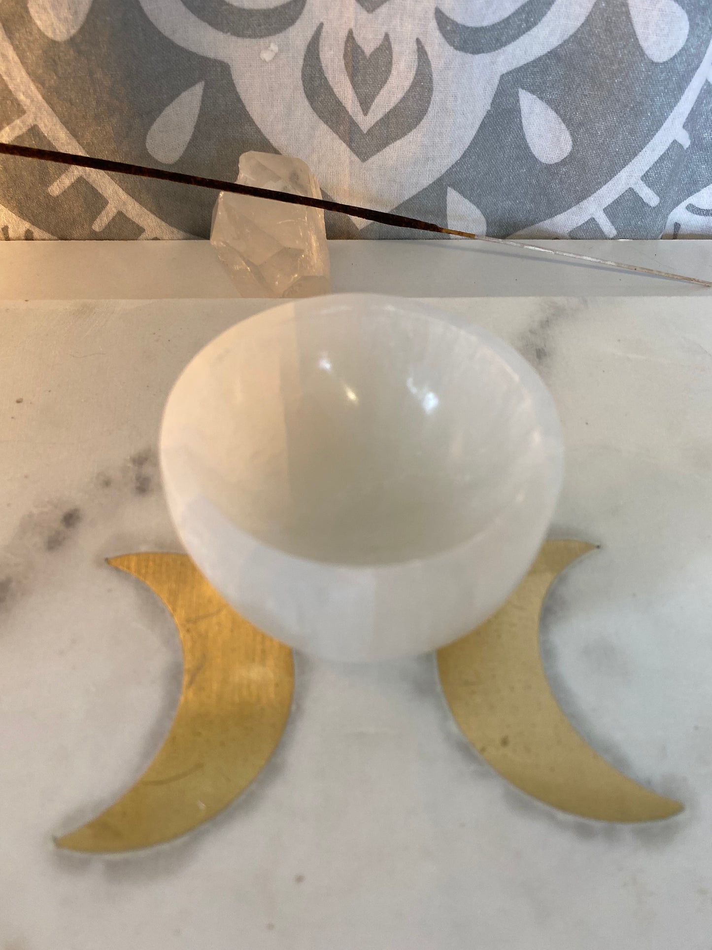 Small Satin Spar Selenite Bowl