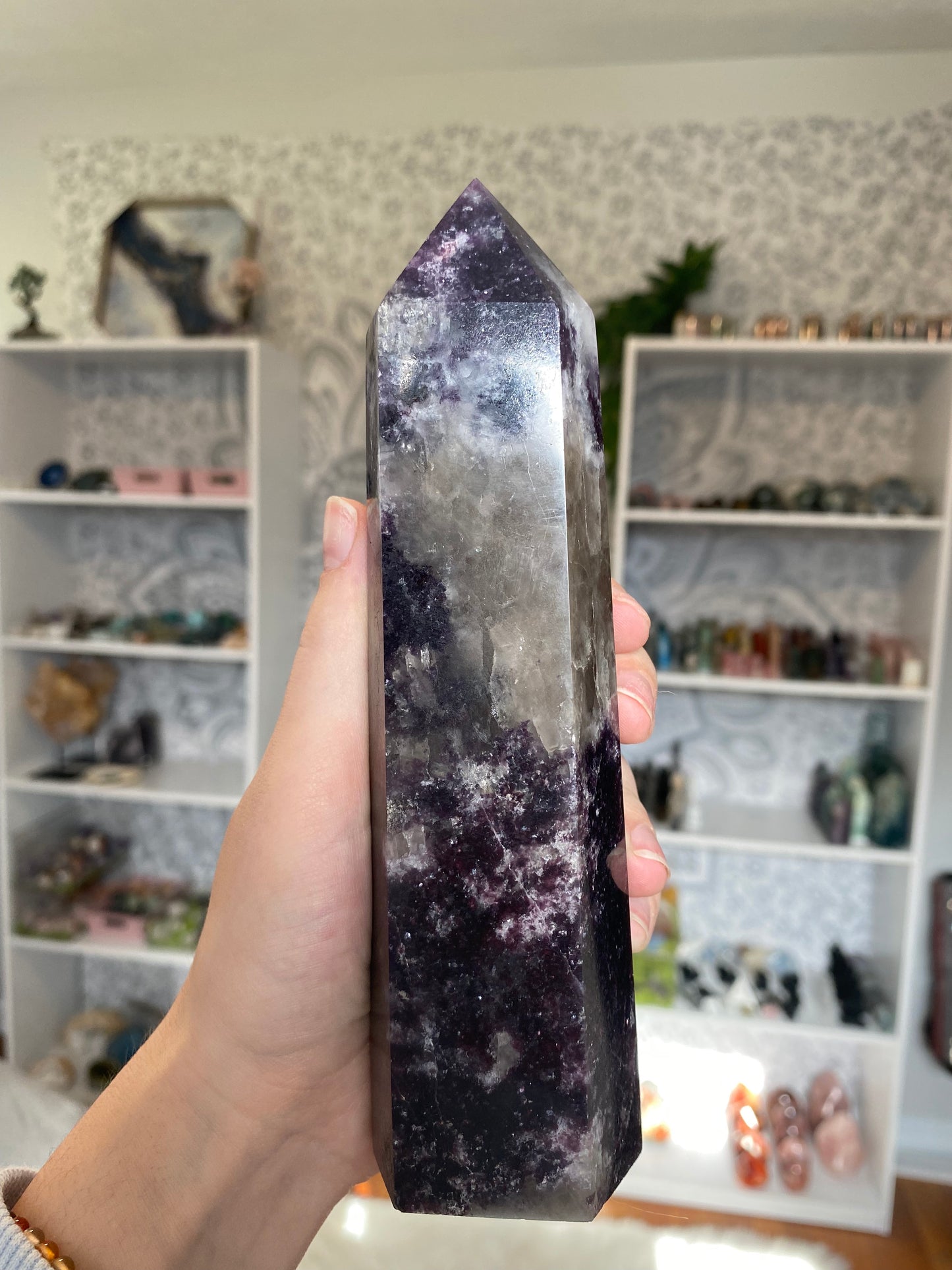 Large Lepidolite Tower A
