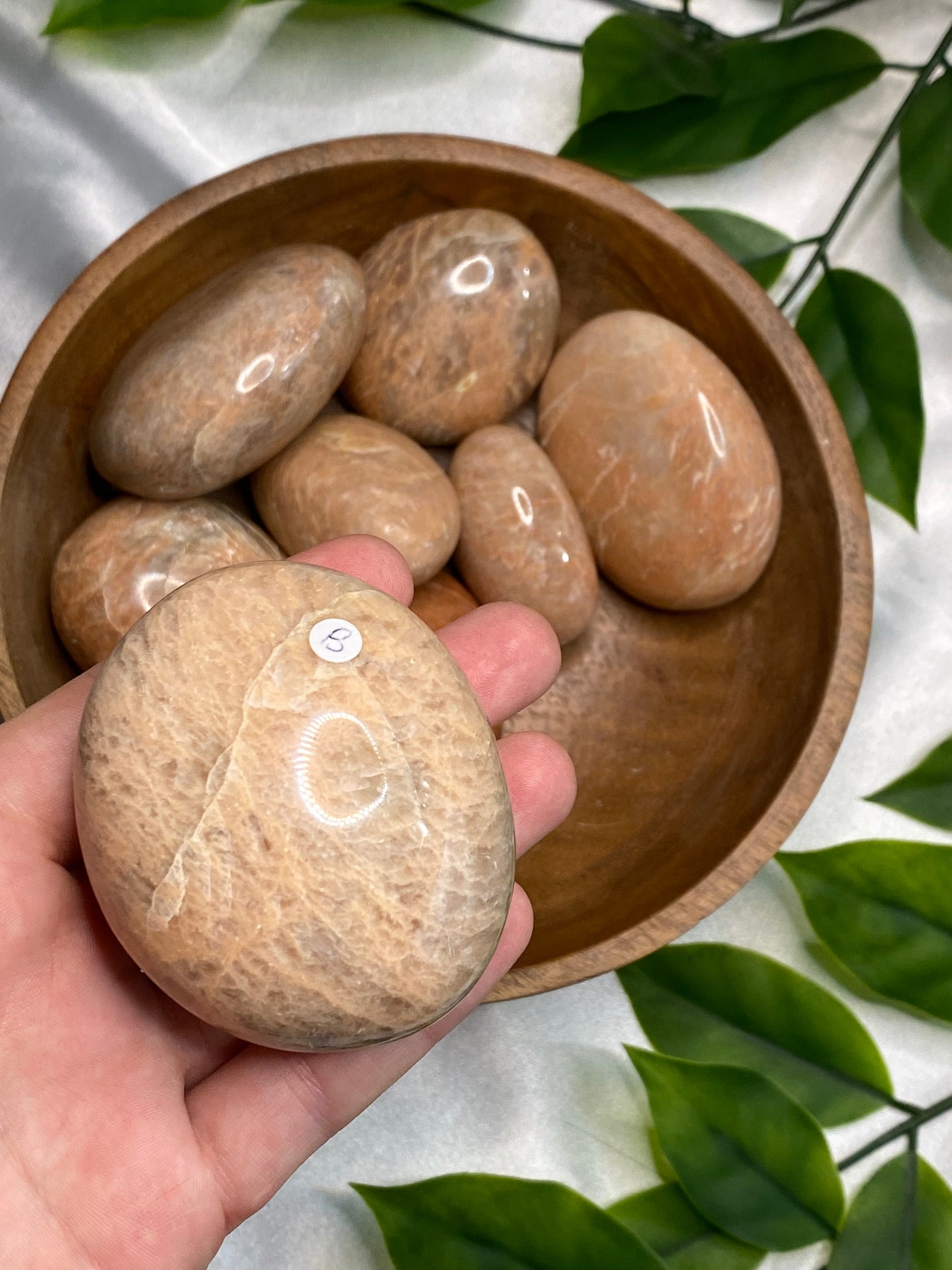 Peach Moonstone Palmstones