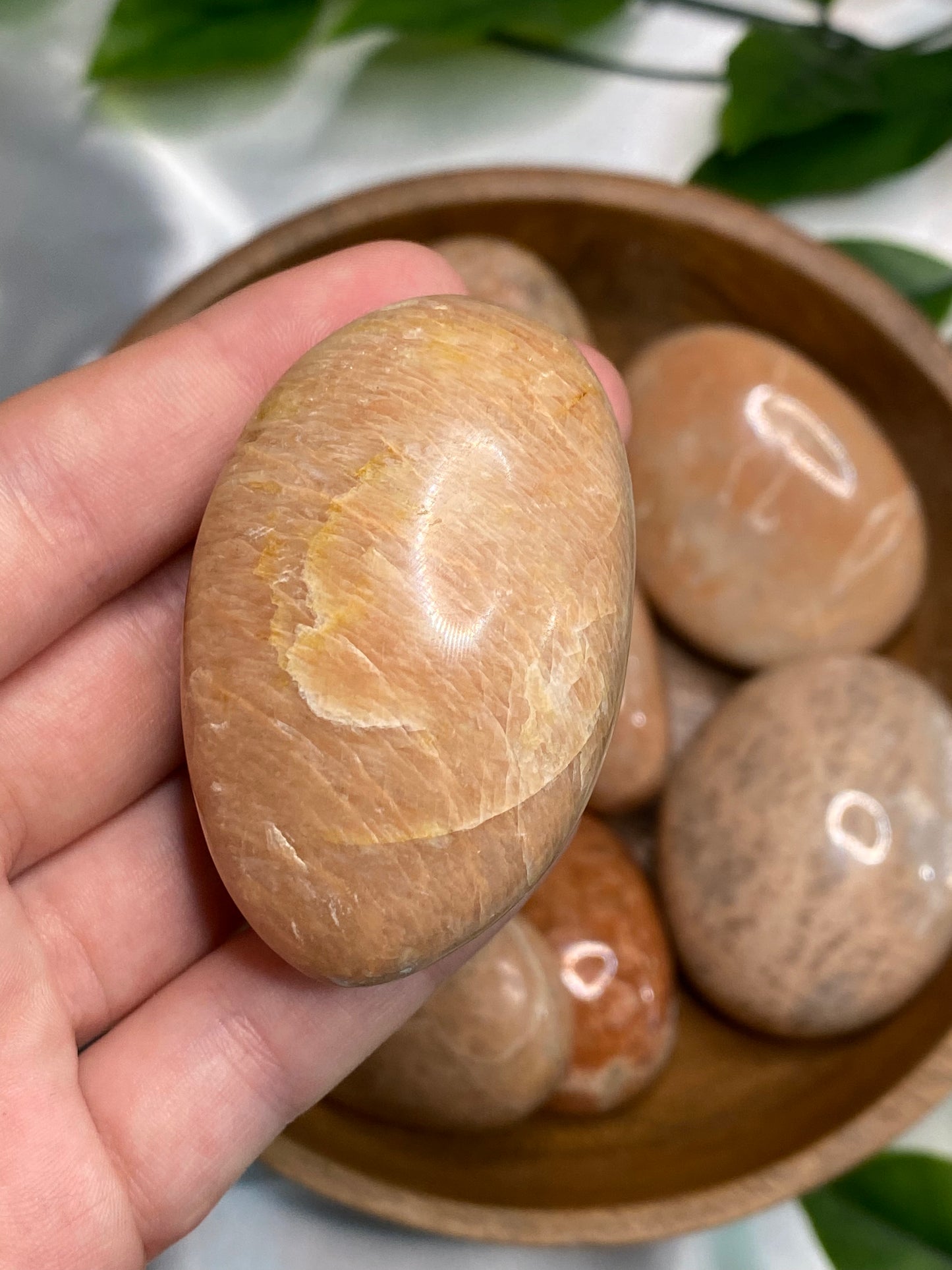 Peach Moonstone Palmstones