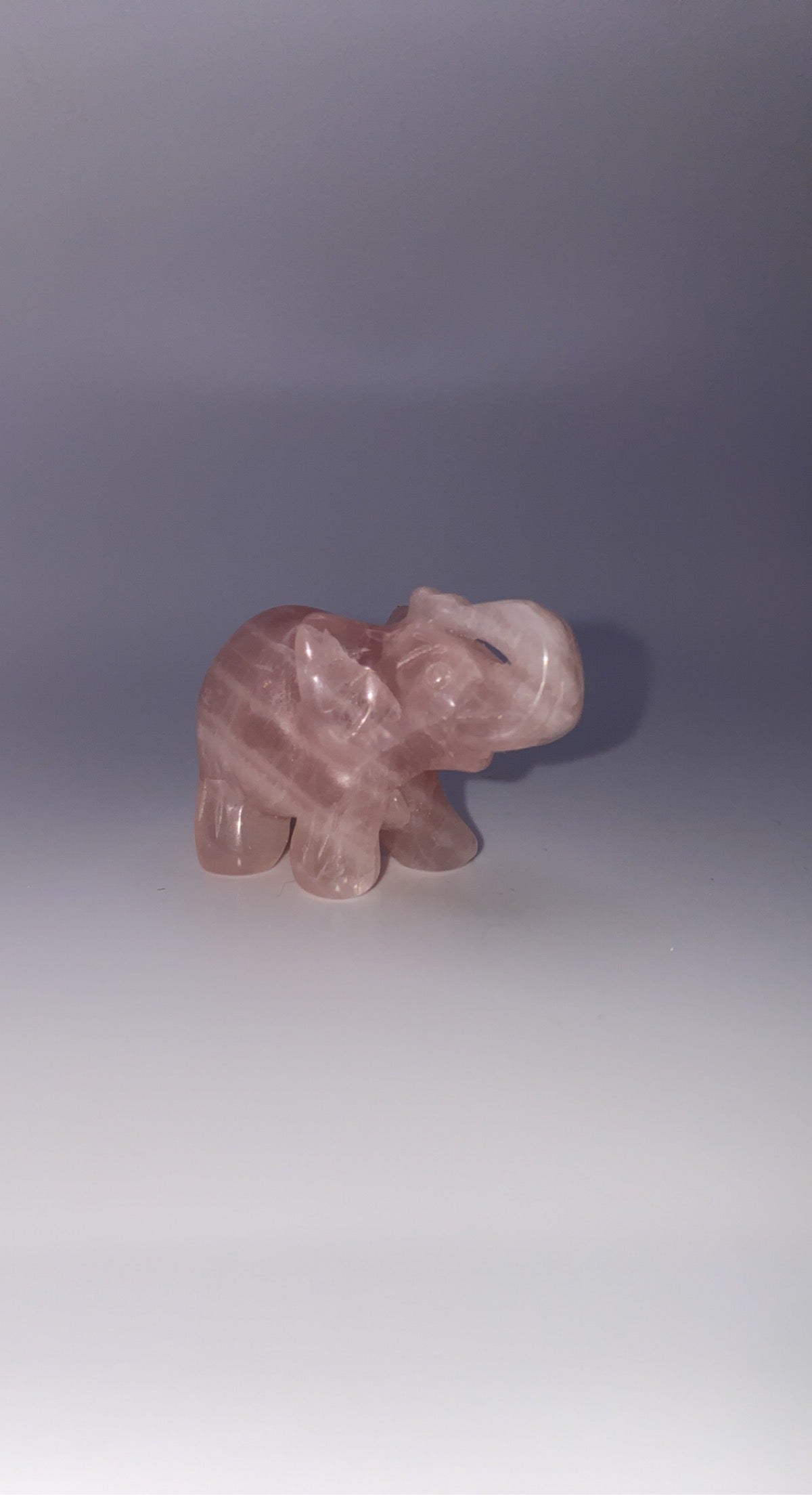 Rose Quartz Mini Elephant